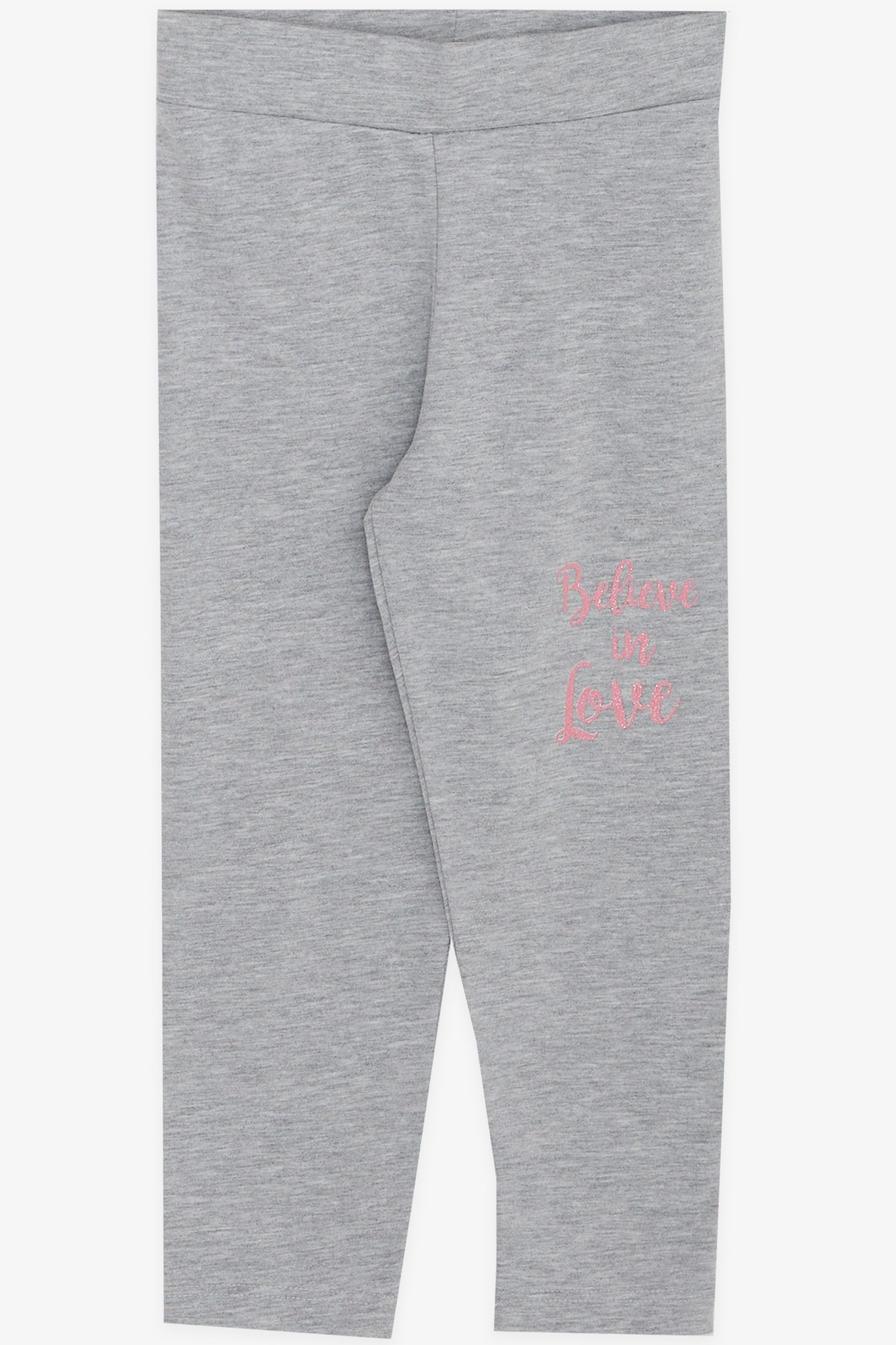 Breeze Kız Çocuk Taytlı Takım Baskılı Pullu Pudra (1.5-5 Yaş)