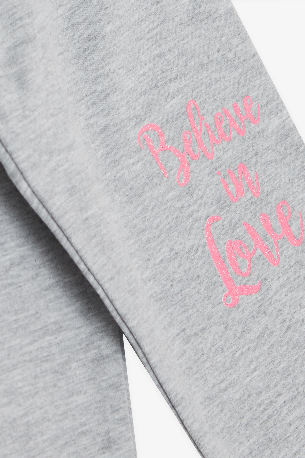 Breeze Kız Çocuk Taytlı Takım Baskılı Pullu Pudra (1.5-5 Yaş)