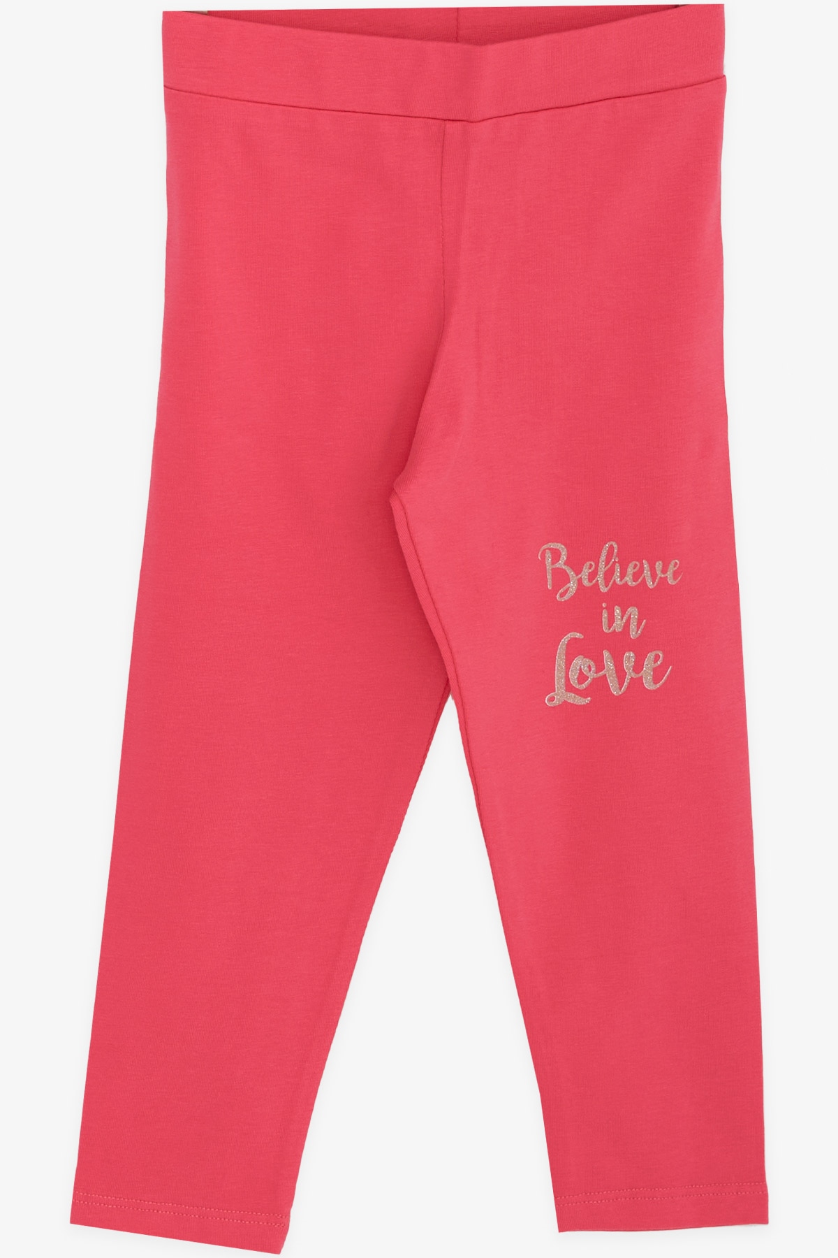 Breeze Kız Çocuk Taytlı Takım Baskılı Pullu Bej Melanj (1.5-5 Yaş)