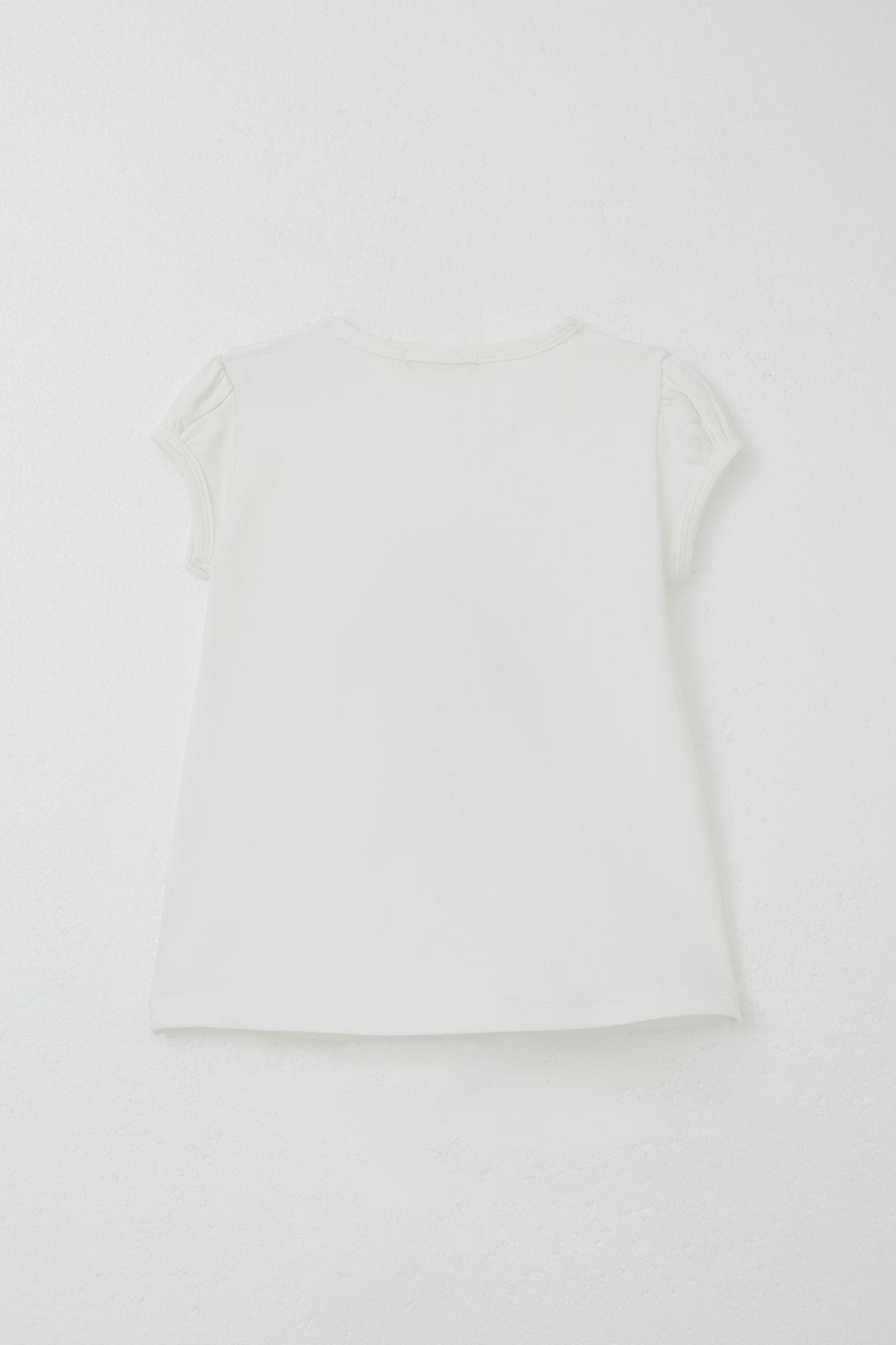 Breeze Kız Çocuk Taytlı Takım Dansçı Neşeli Ayıcık Baskılı Ekru (1.5-5 Yaş)