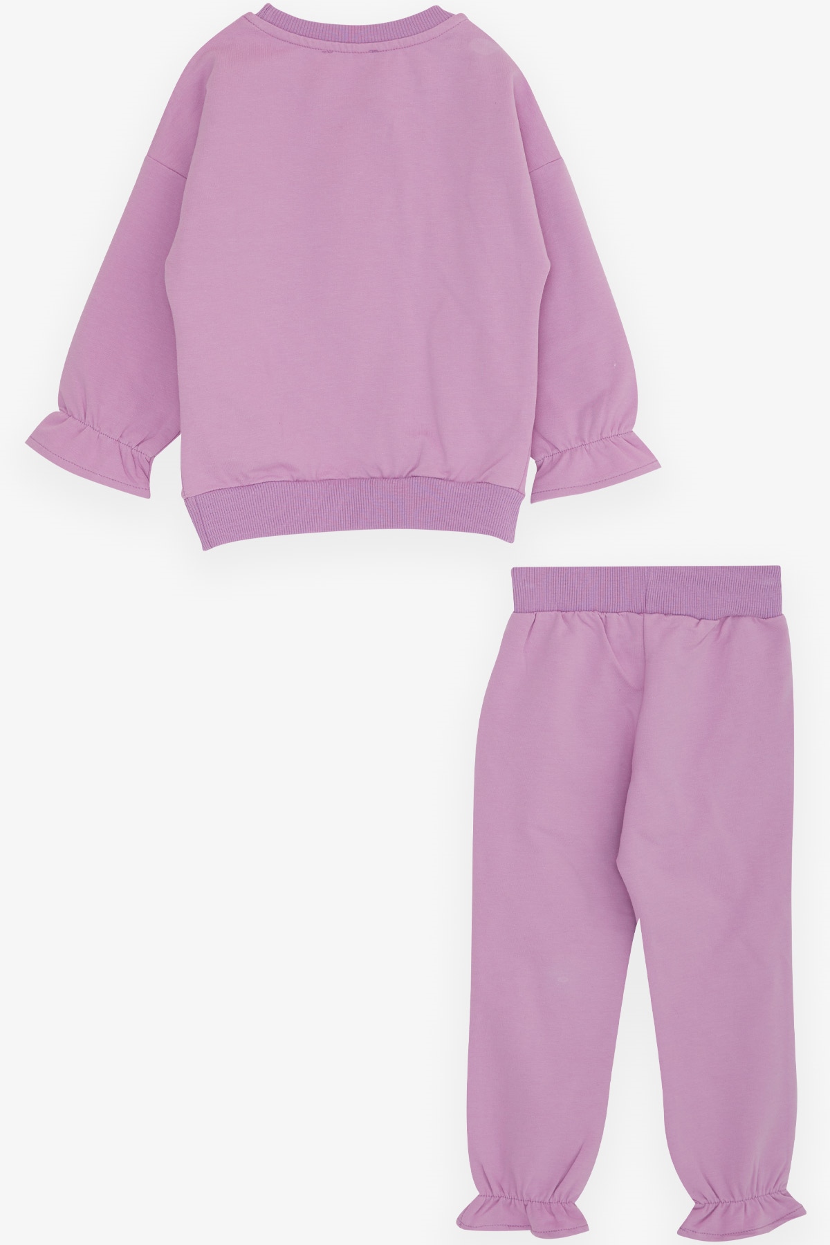 Breeze Kız Çocuk Taytlı Takım Güpürlü Lila (3-8 Yaş)