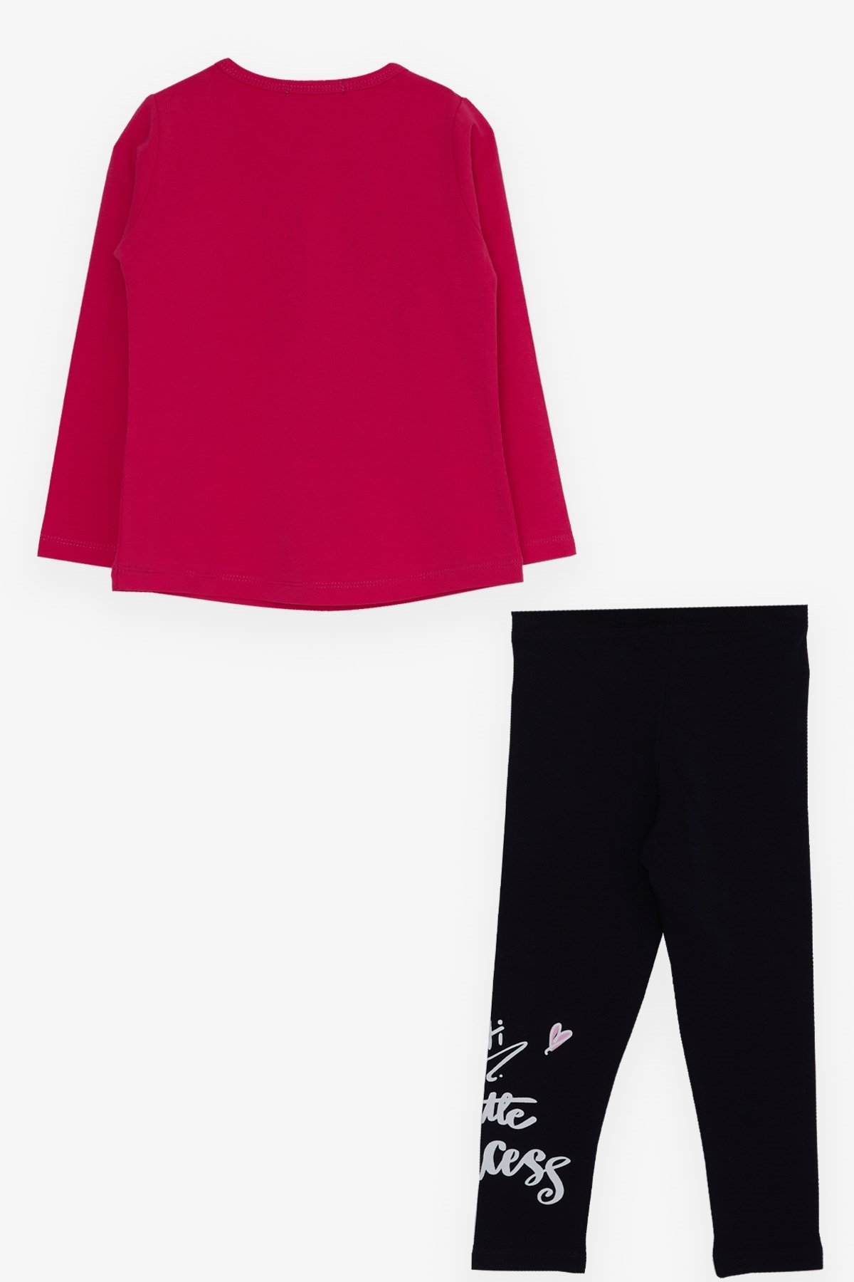 Breeze Kız Çocuk Taytlı Takım Kız Baskılı Fuşya (1.5-5 Yaş)