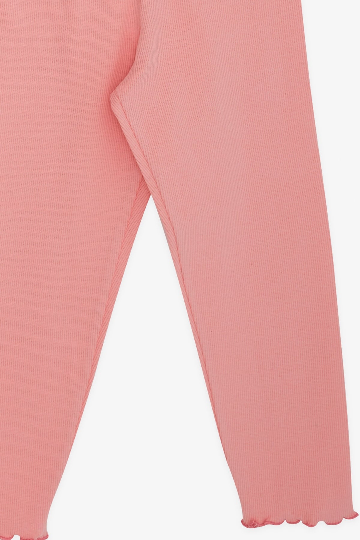 Breeze Kız Çocuk Taytlı Takım Omuzu Fırfırlı Pembe (2-6 Yaş)
