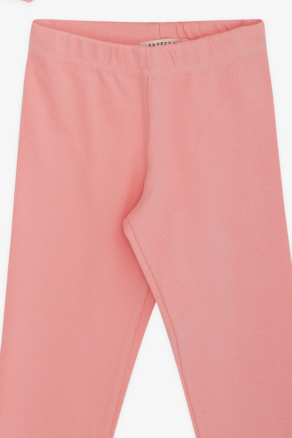 Breeze Kız Çocuk Taytlı Takım Omuzu Fırfırlı Pembe (2-6 Yaş)