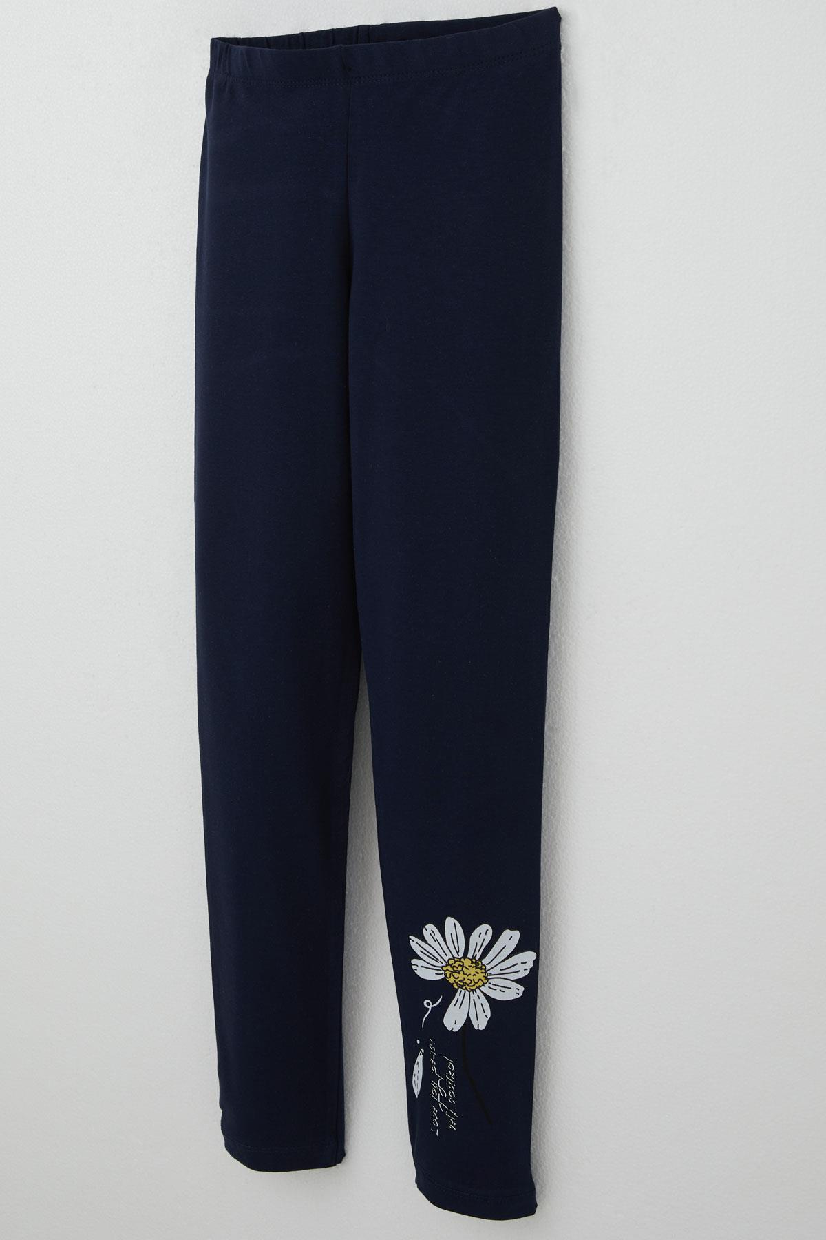 Breeze Kız Çocuk Taytlı Takım Papatya Baskılı Somon (4-9 Yaş)