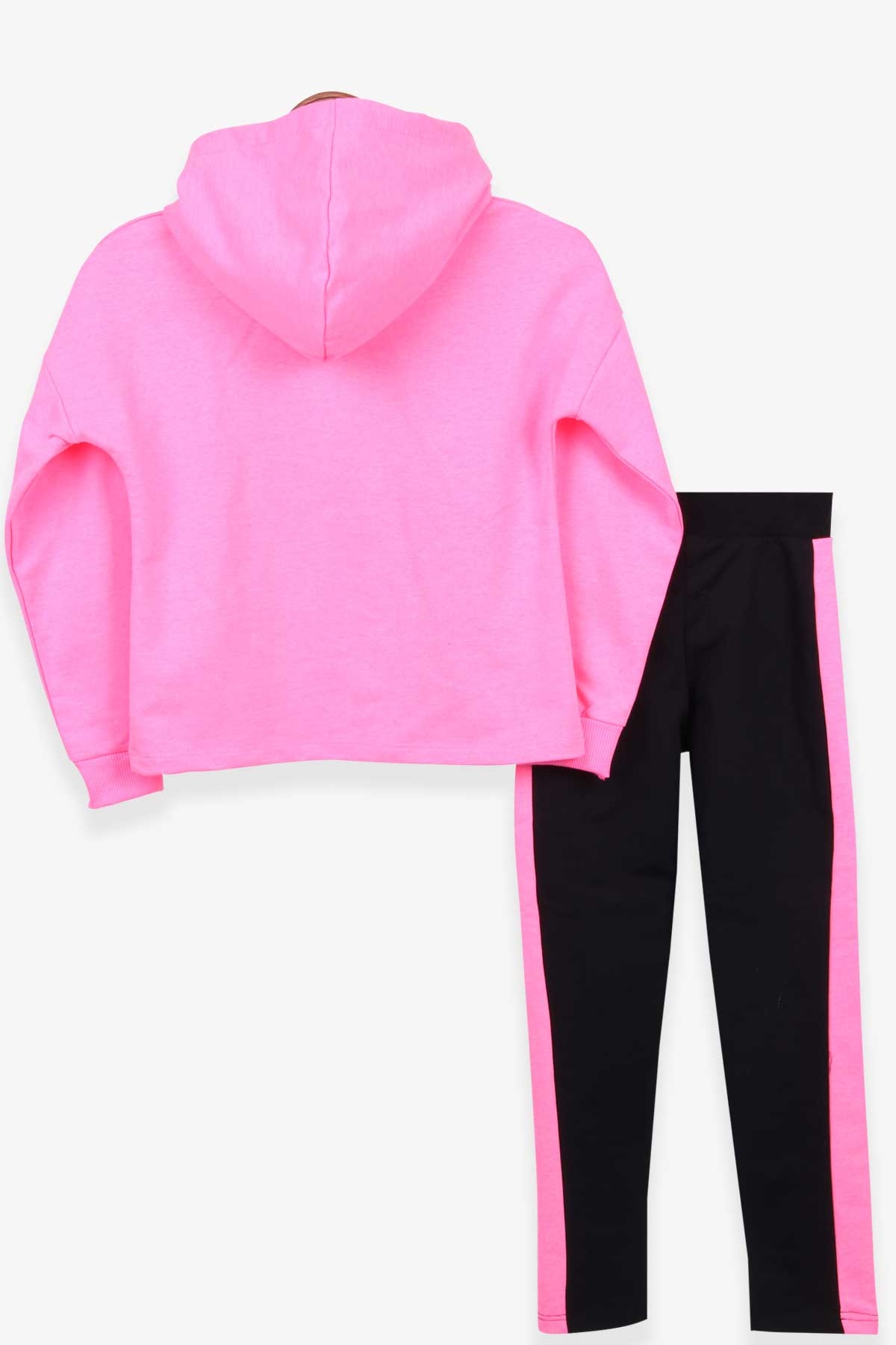 Breeze Kız Çocuk Taytlı Takım Papatya Baskılı Neon Pembe (8-12 Yaş)