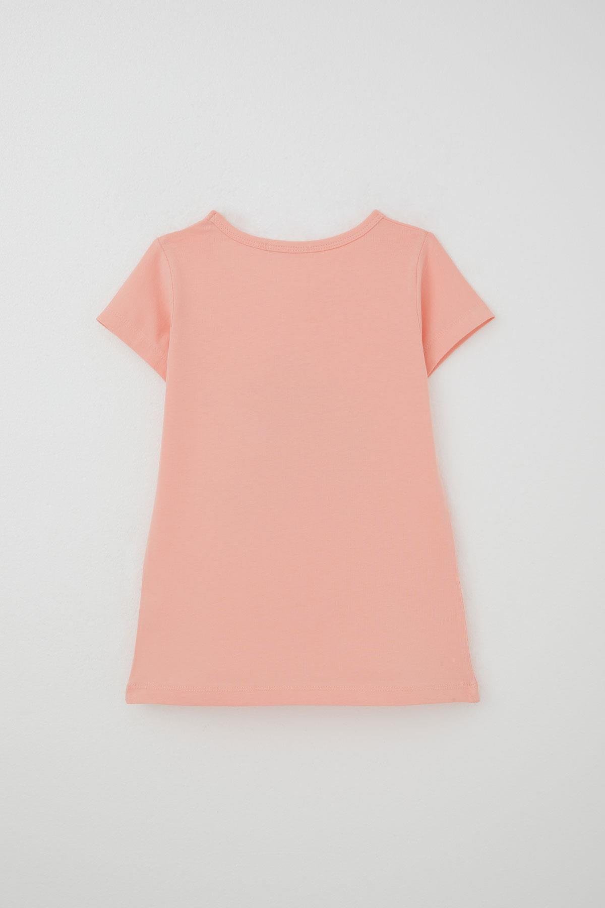 Breeze Kız Çocuk Taytlı Takım Papatya Baskılı Somon (4-9 Yaş)