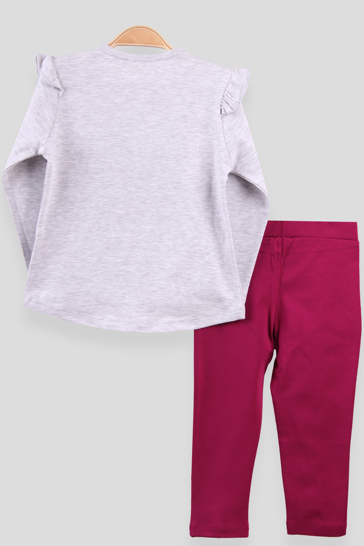 Breeze Kız Çocuk Taytlı Takım Pullu Gri (1.5-5 Yaş)