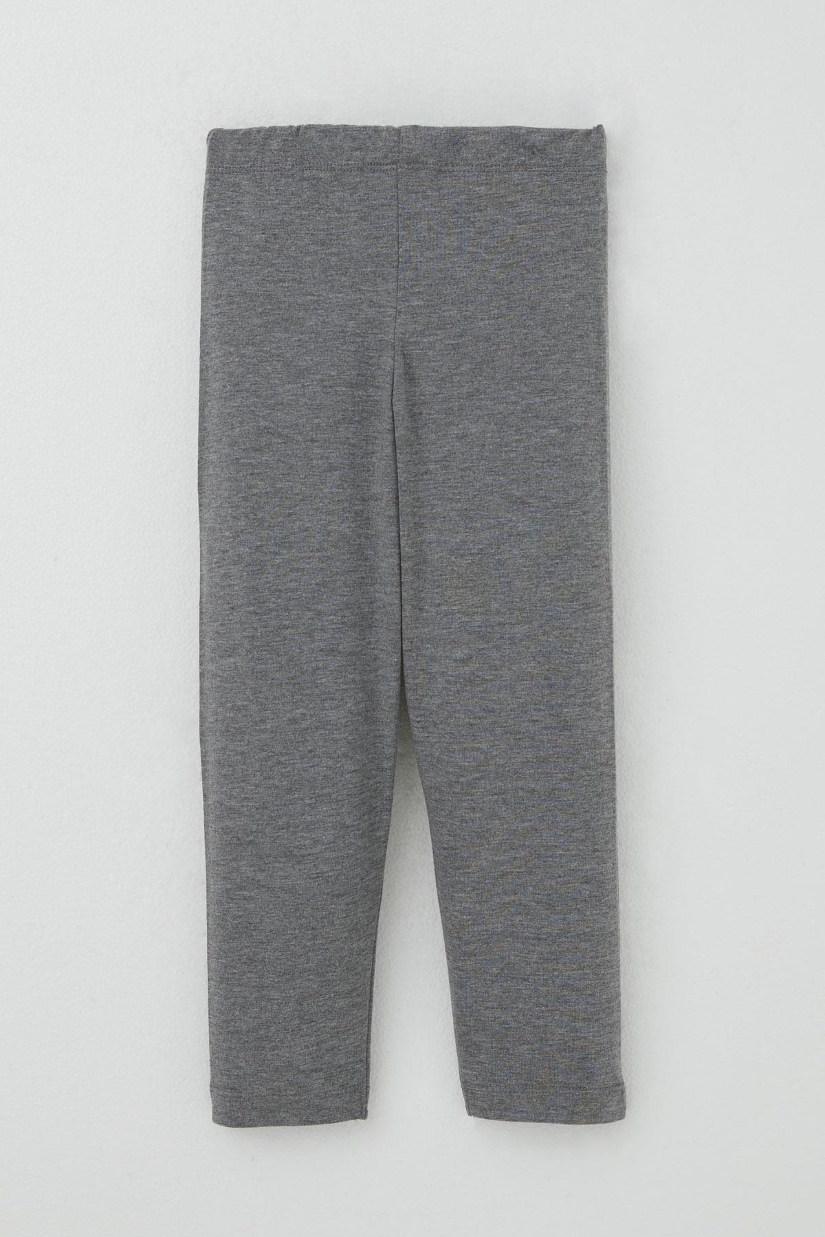 Breeze Kız Çocuk Taytlı Takım Pullu Kedicik Baskılı Nakışlı Ekru (1.5-5 Yaş)