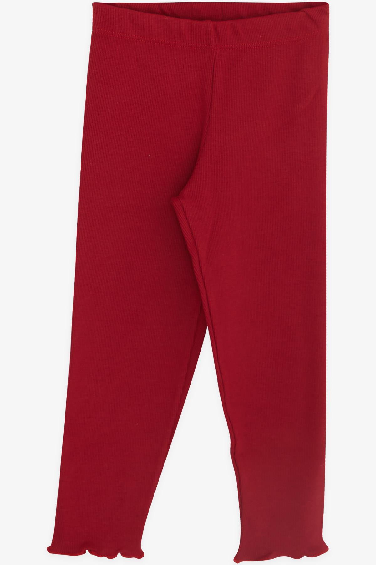 Breeze Kız Çocuk Taytlı Takım Pullu Yazı Nakışlı Bordo (1.5-5 Yaş)