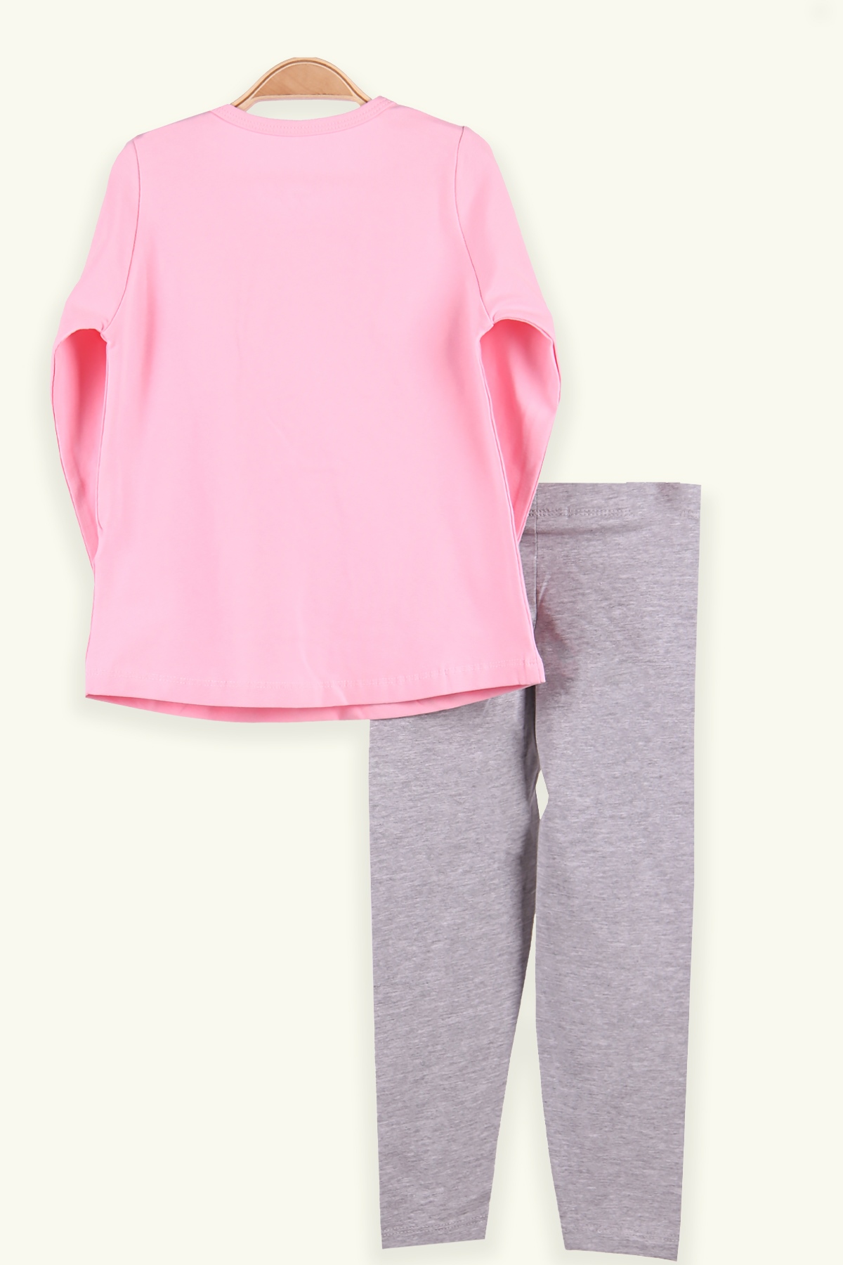 Breeze Kız Çocuk Taytlı Takım Pullu Yıldızlı Pembe (2-6 Yaş)