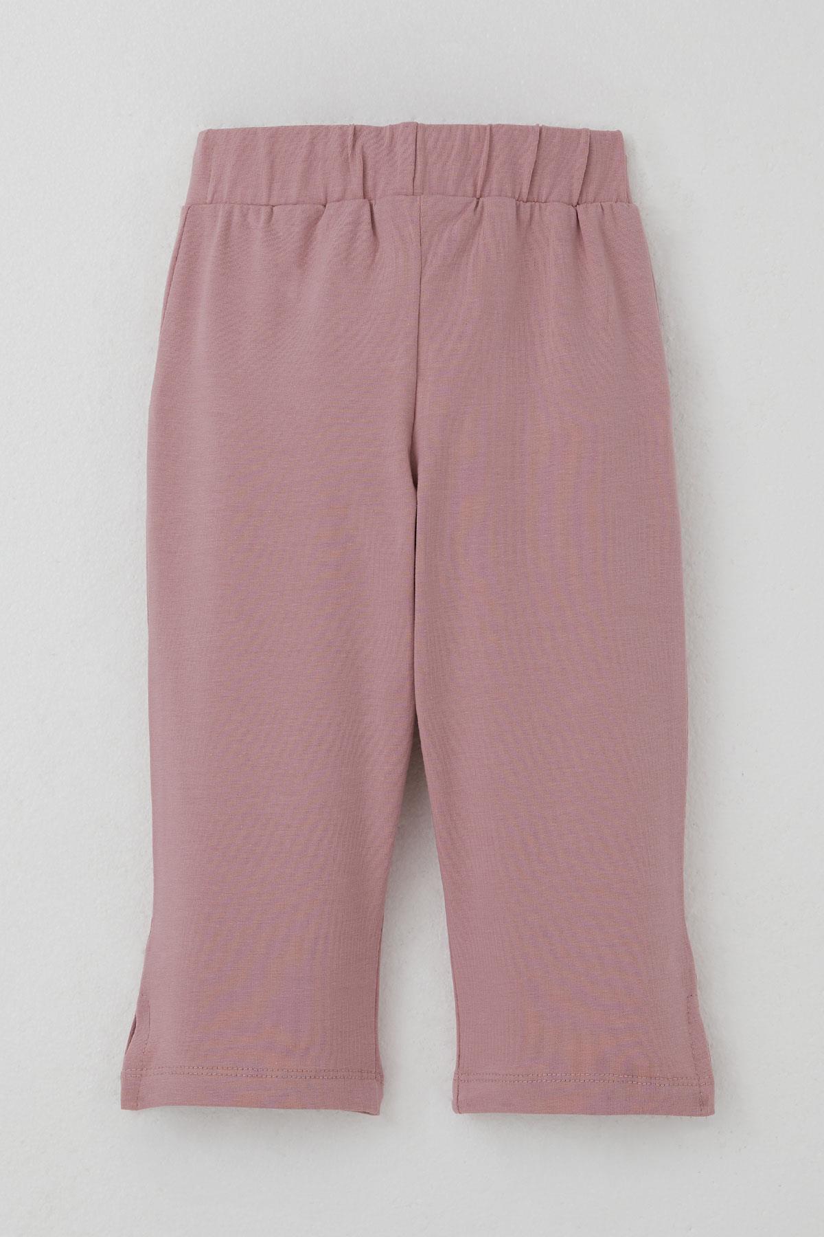 Breeze Kız Çocuk Taytlı Takım Sakız Kraliçesi Kız Baskılı Pembe (1.5-5 Yaş)