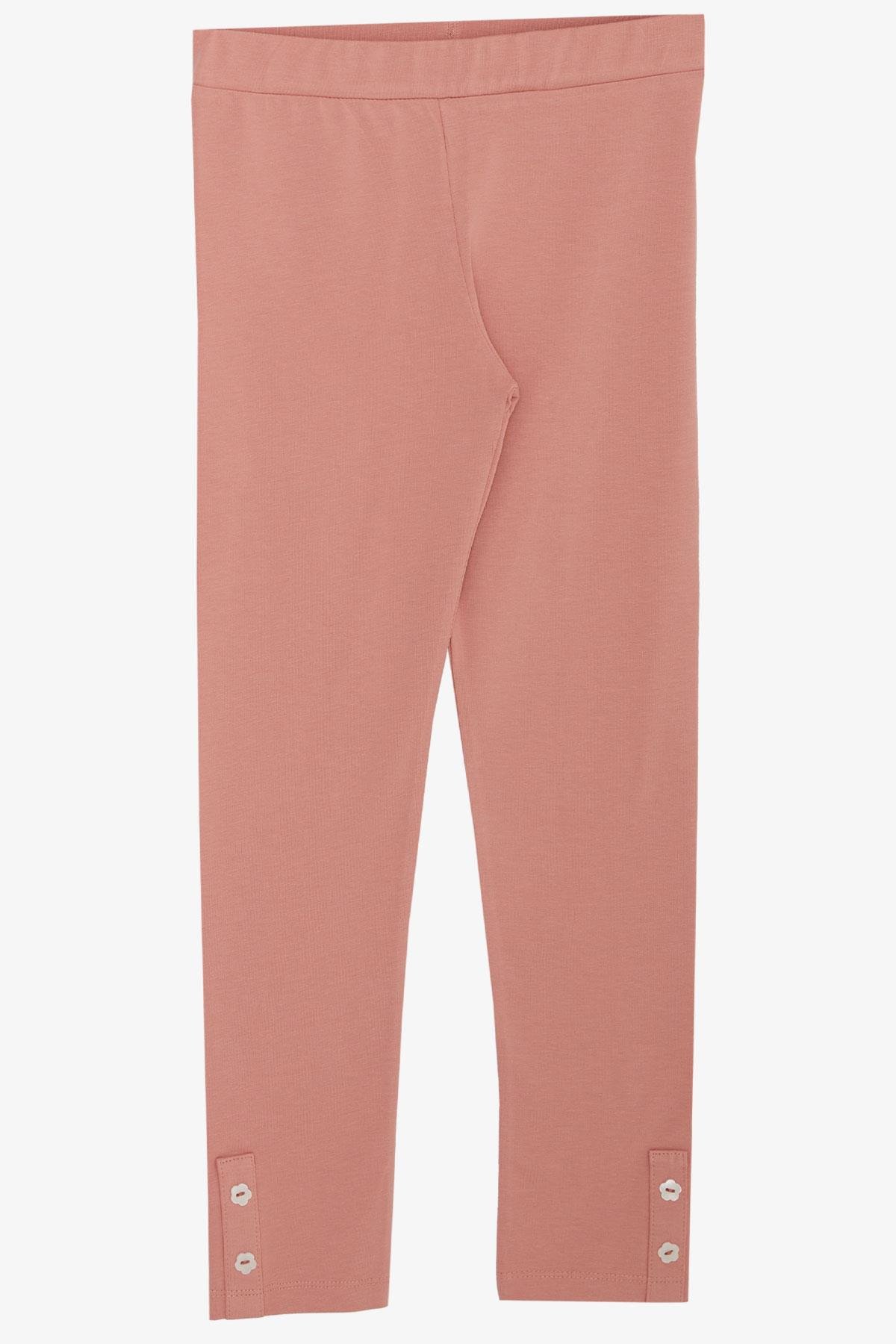 Breeze Kız Çocuk Taytlı Takım Sevgi Temalı Tavşancık Baskılı Açık Gri Melanj (4-8 Yaş)