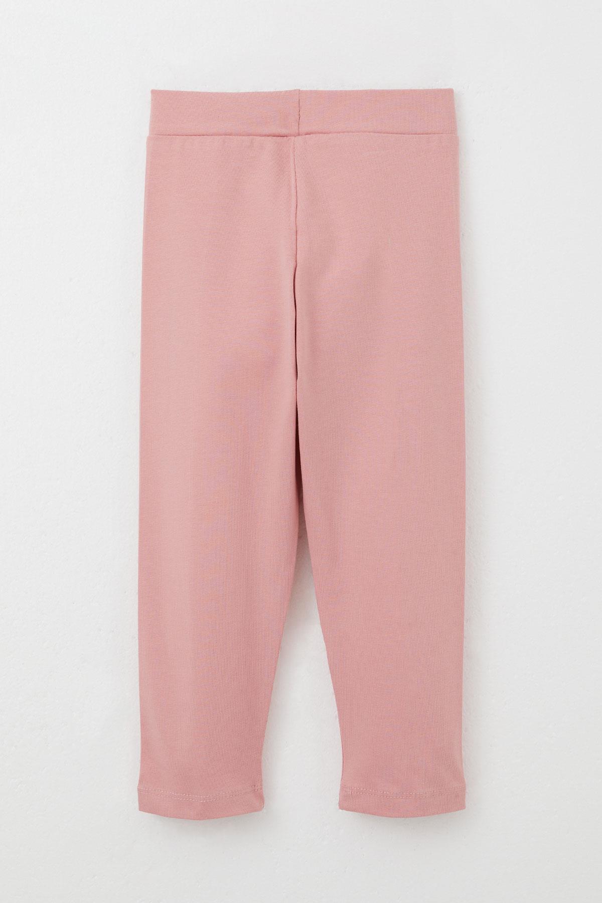 Breeze Kız Çocuk Taytlı Takım Sevimli Gözlüklü Tavşancık Ekru (2-6 Yaş)