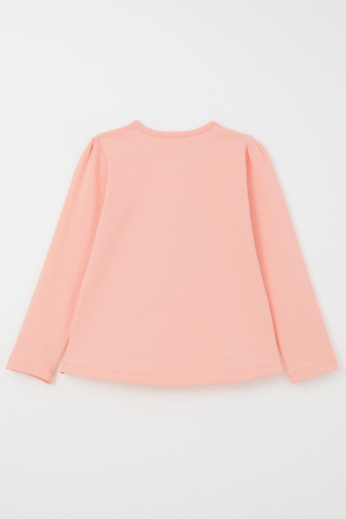 Breeze Kız Çocuk Taytlı Takım Sevimli Bebek Ayıcıklar Baskılı Somon (1-4 Yaş)