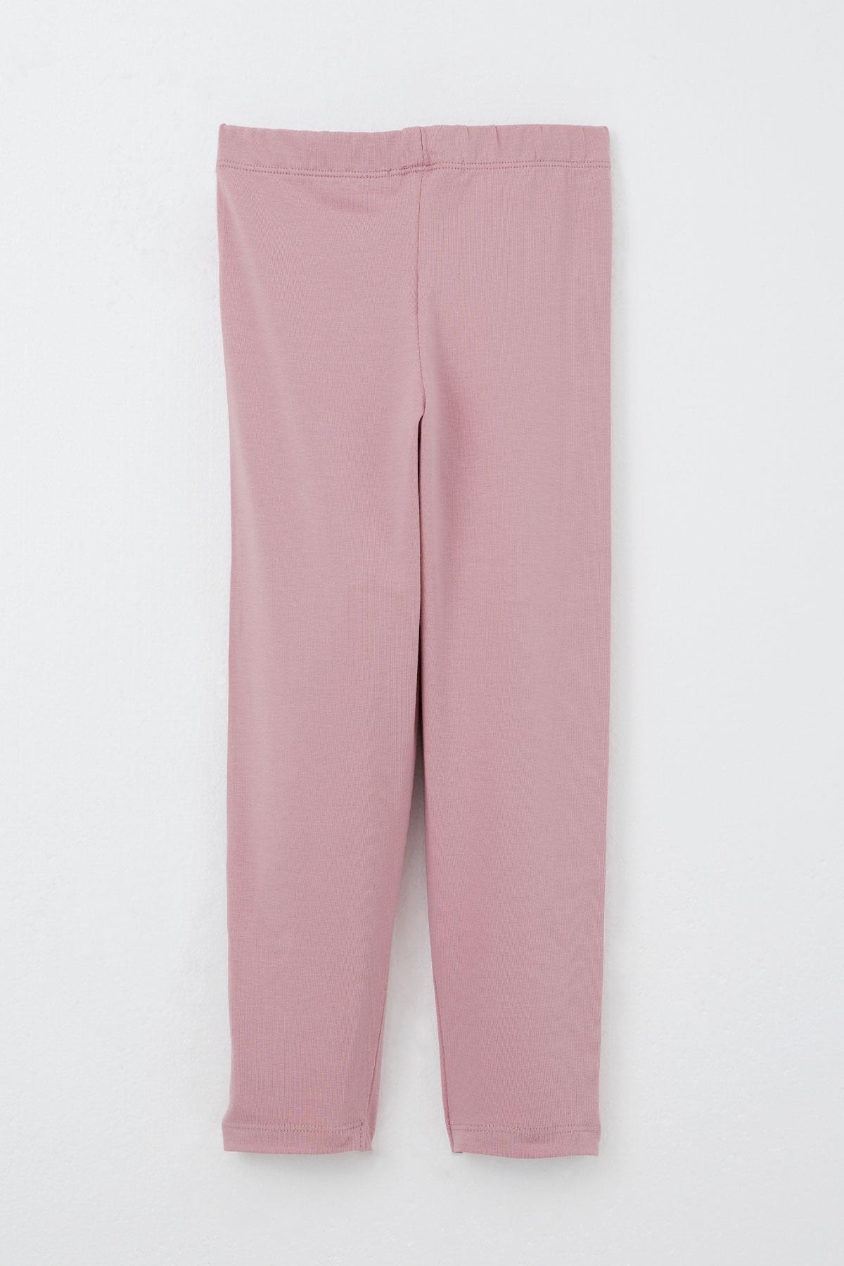 Breeze Kız Çocuk Taytlı Takım Sevimli Ayıcık Nakışlı Pullu Ekru (1.5-4 Yaş)