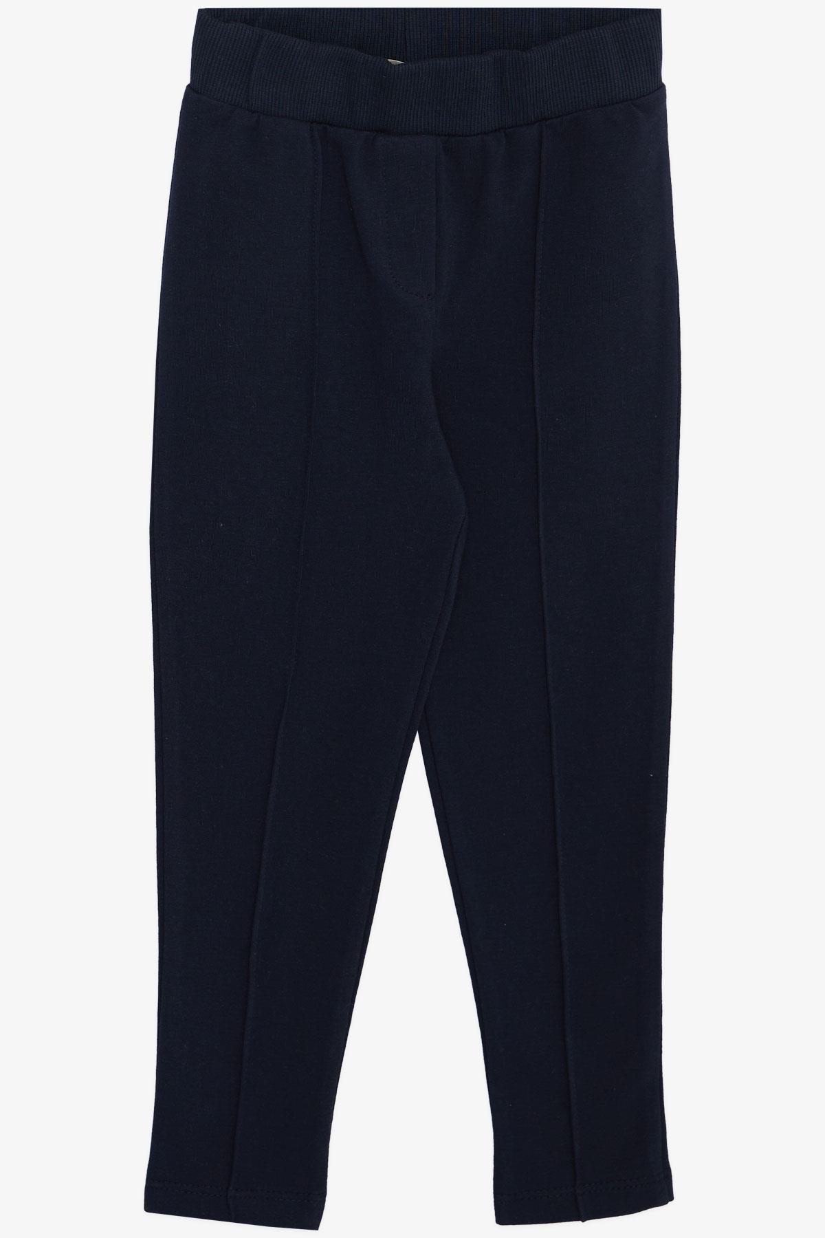 Breeze Kız Çocuk Taytlı Takım Sevimli Tavşancık Nakışlı Omuzu Fırfırlı Bej Melanj (2-6 Yaş)