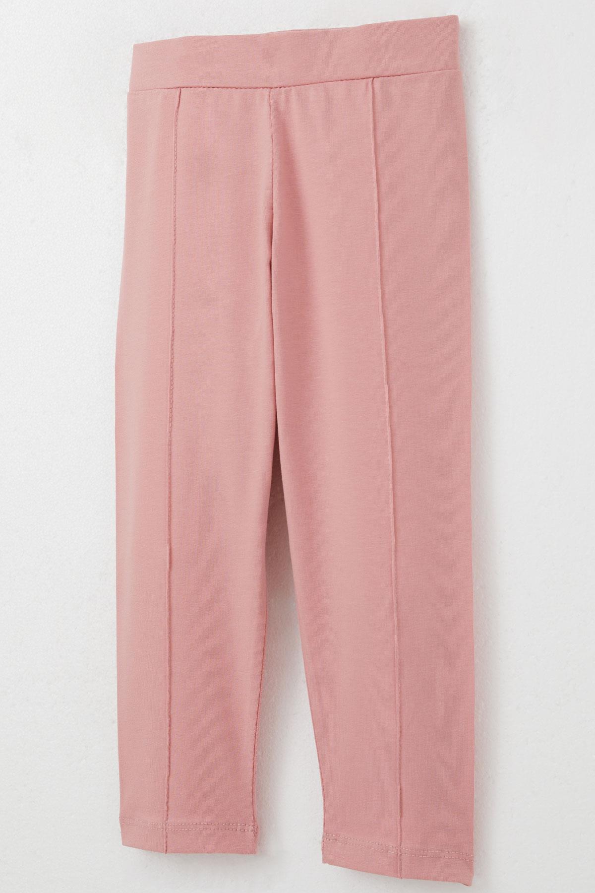 Breeze Kız Çocuk Taytlı Takım Sevimli Gözlüklü Tavşancık Ekru (2-6 Yaş)