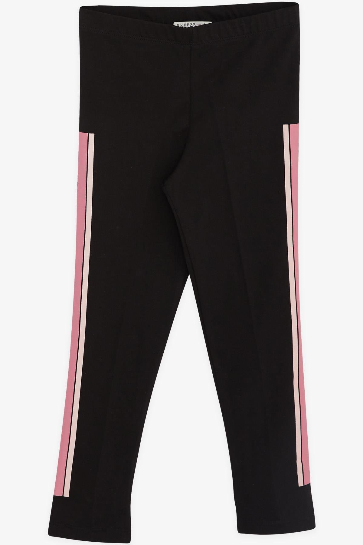 Breeze Kız Çocuk Taytlı Takım Taşlı Yazı Baskılı Somon (5-10 Yaş)