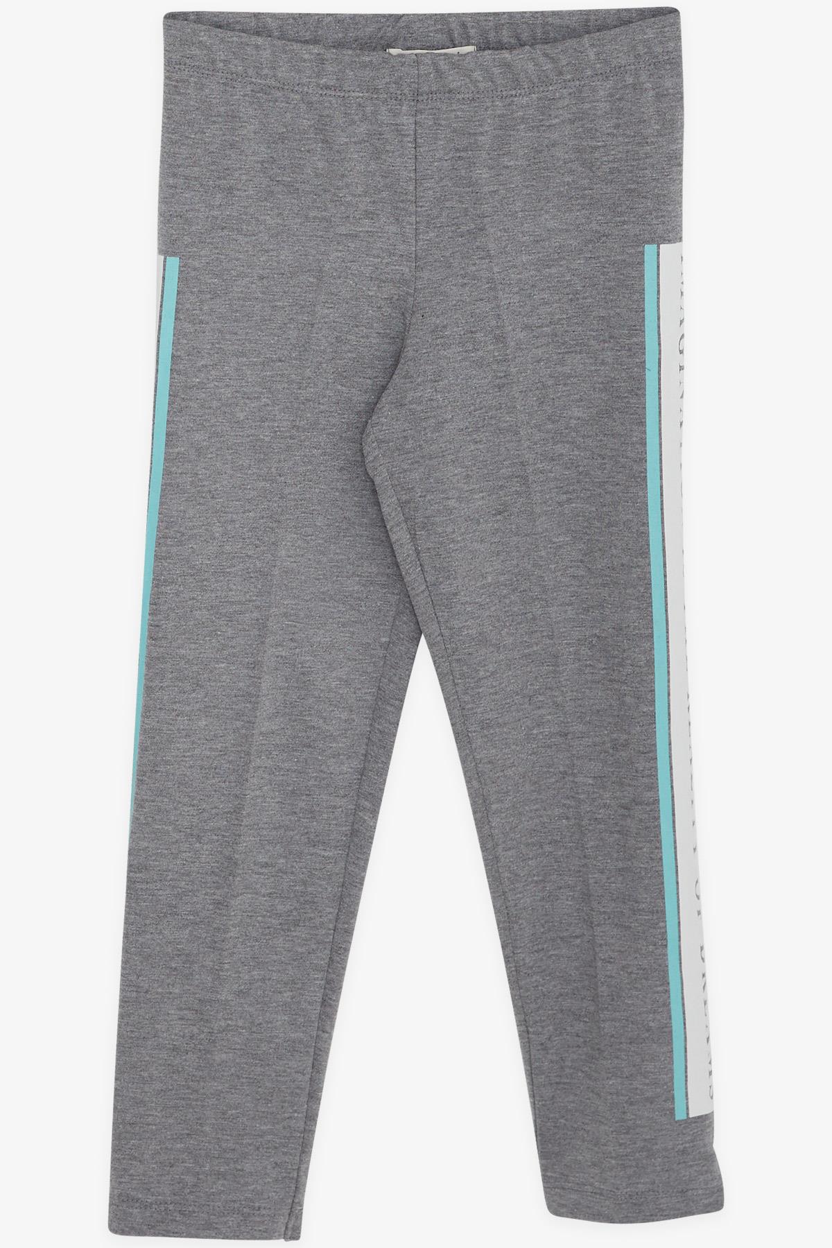 Breeze Kız Çocuk Taytlı Takım Taşlı Yazı Baskılı Mint Yeşili (5-10 Yaş)
