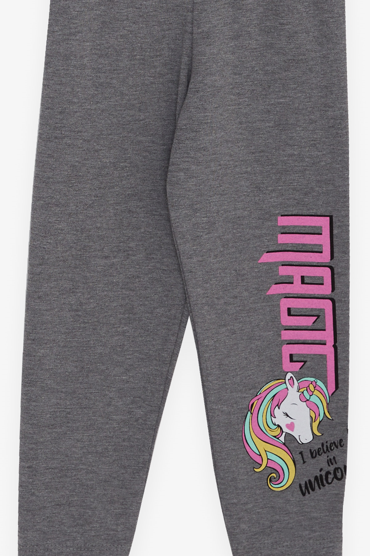 Breeze Kız Çocuk Taytlı Takım Unicorn Baskılı Pudra (1.5-5 Yaş)