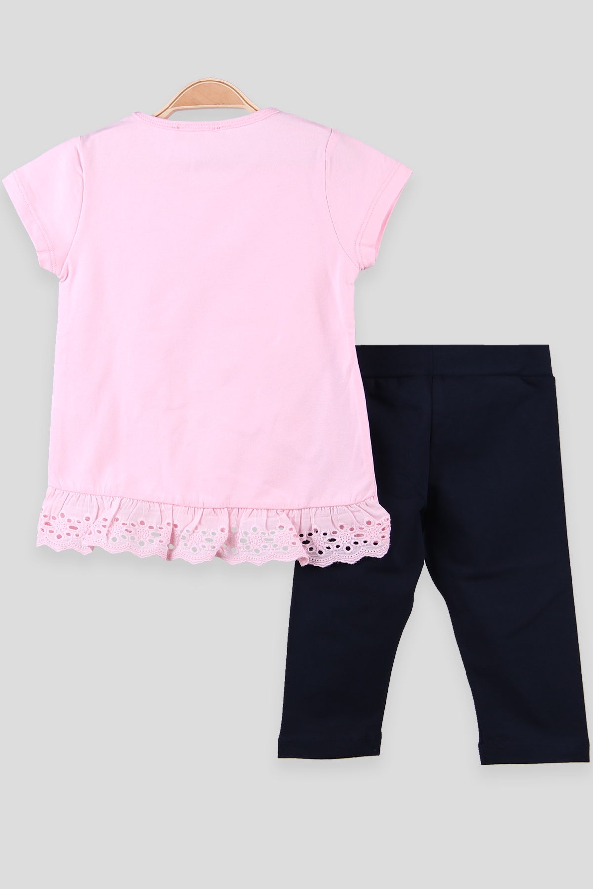 Breeze Kız Çocuk Taytlı Takım Unicorn Baskılı Pembe (2-6 Yaş)
