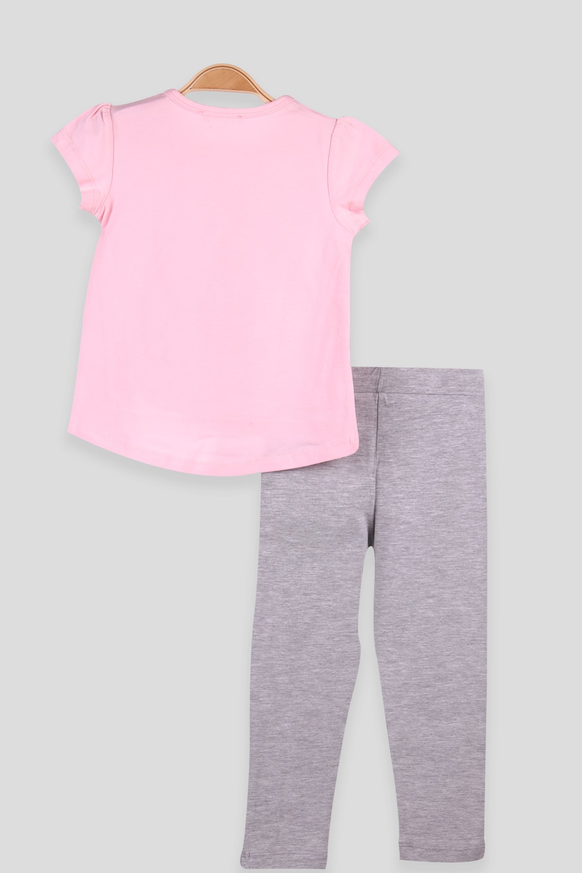 Breeze Kız Çocuk Taytlı Takım Unicornu Püsküllü Pullu  Pembe (2-6 Yaş)