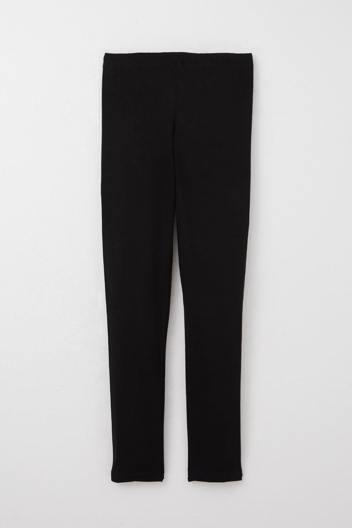 Breeze Kız Çocuk Taytlı Takım Yazı Baskılı Ekru (4-8 Yaş)