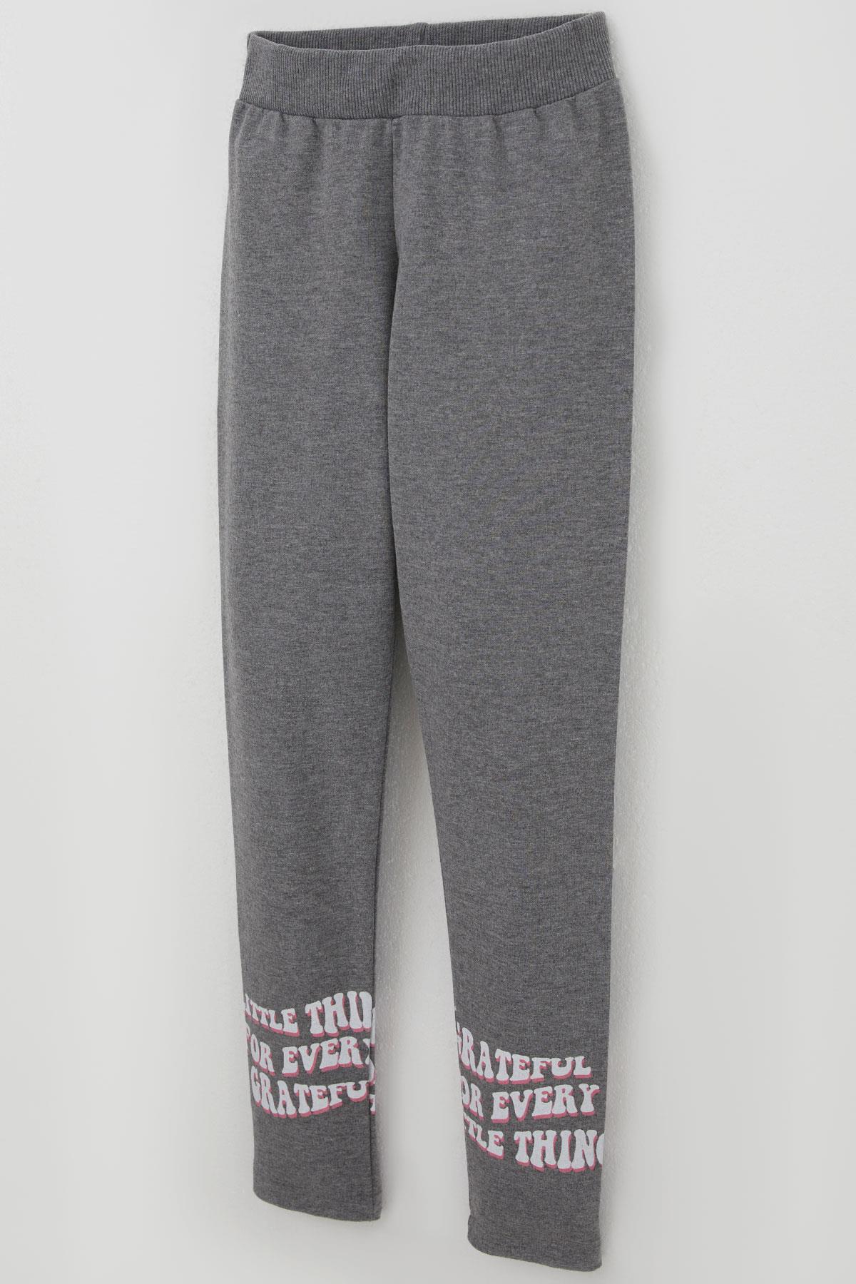 Breeze Kız Çocuk Taytlı Takım Yazı Çiçek Baskılı Gülkurusu (9-12 Yaş)