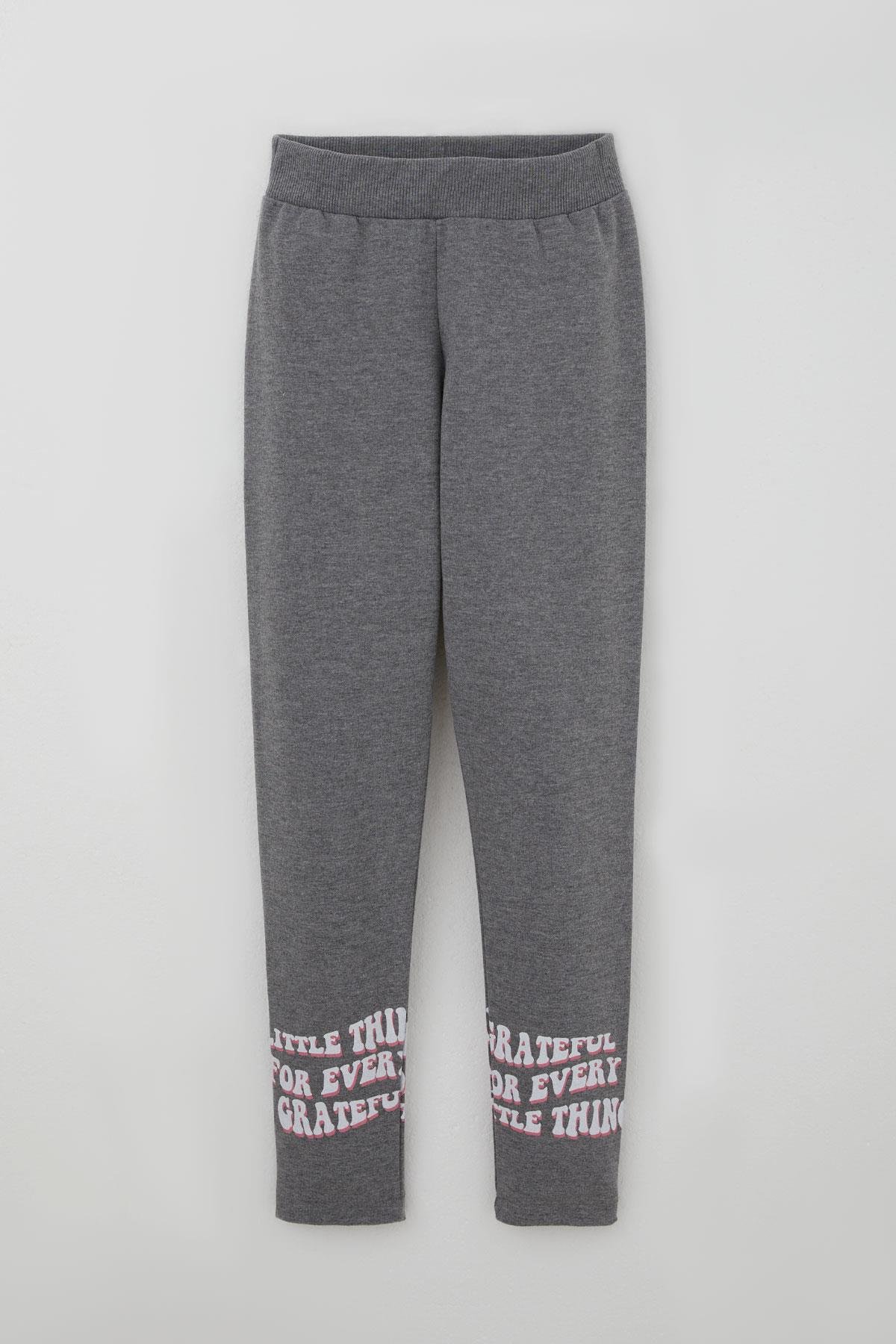 Breeze Kız Çocuk Taytlı Takım Yazı Çiçek Baskılı Gülkurusu (9-12 Yaş)