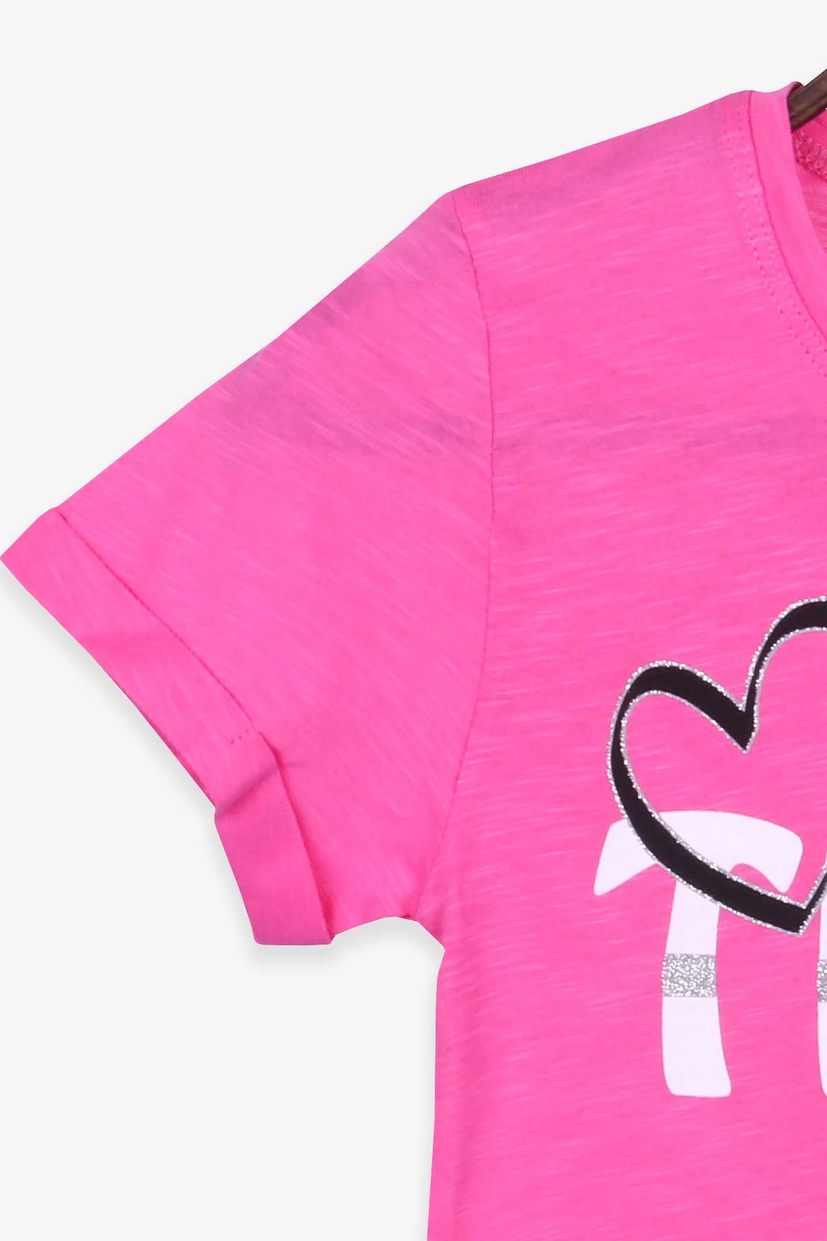 Breeze Kız Çocuk Tişört Baskılı Pembe (8-14 Yaş)