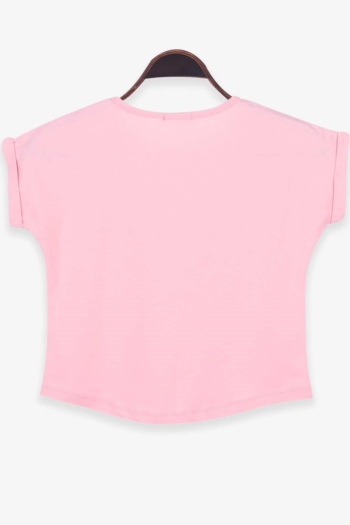 Breeze Kız Çocuk Tişört Baskılı Reglan Kol Somon (7-12 Yaş)