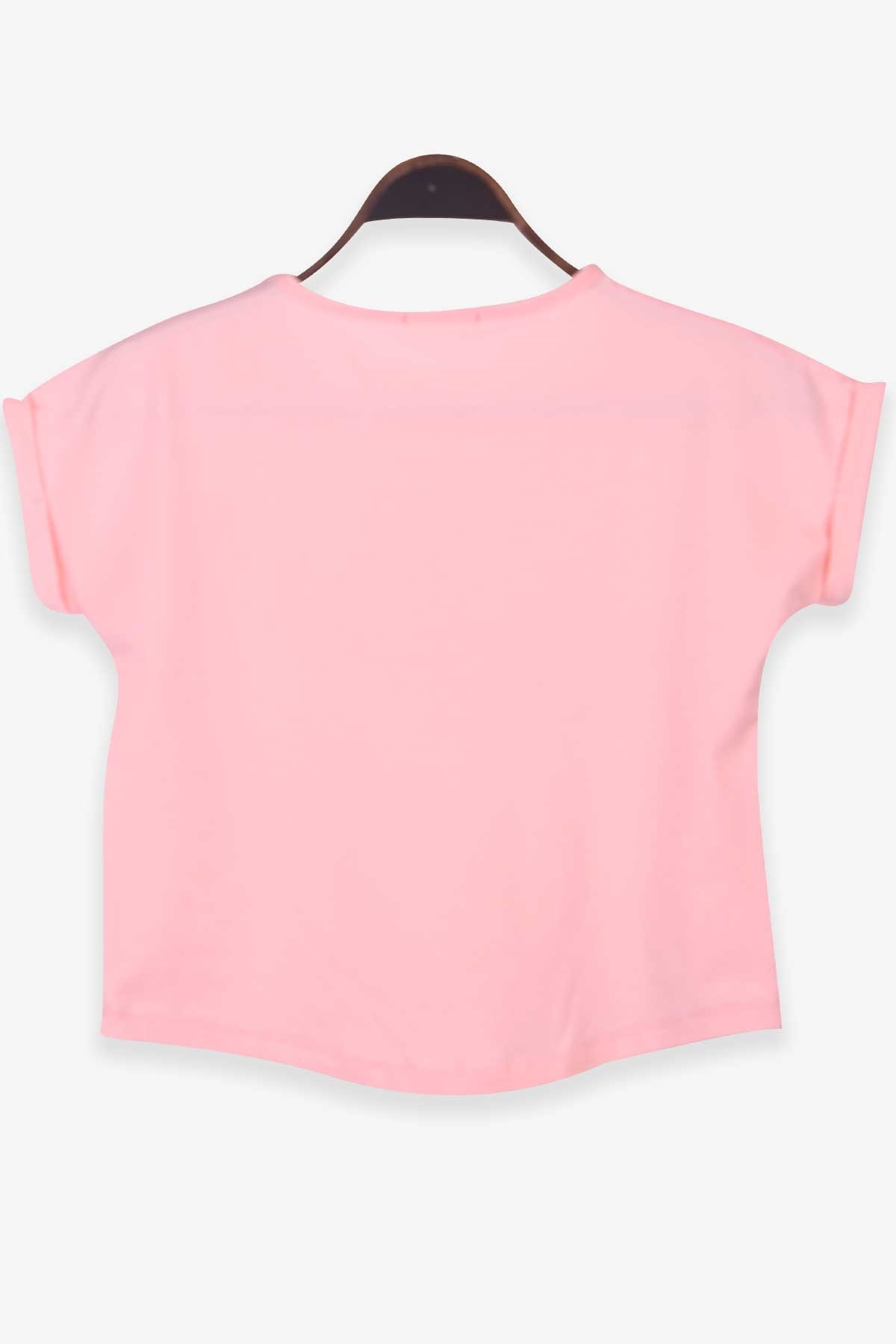 Breeze Kız Çocuk Tişört Baskılı Reglan Kol Somon (9-14 Yaş)
