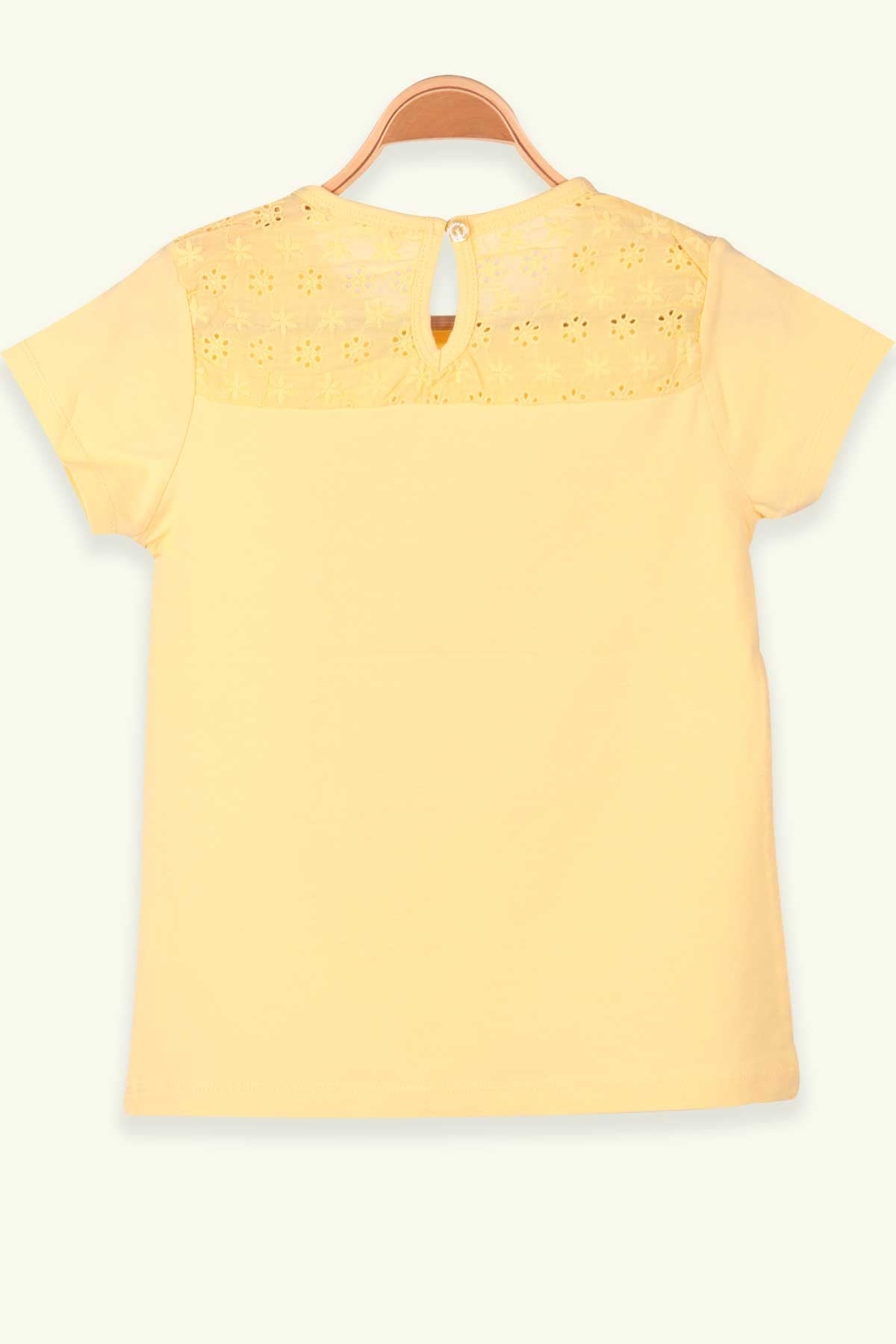 Breeze Kız Çocuk Tişört Baskılı Sarı (8 Yaş-14 Yaş)