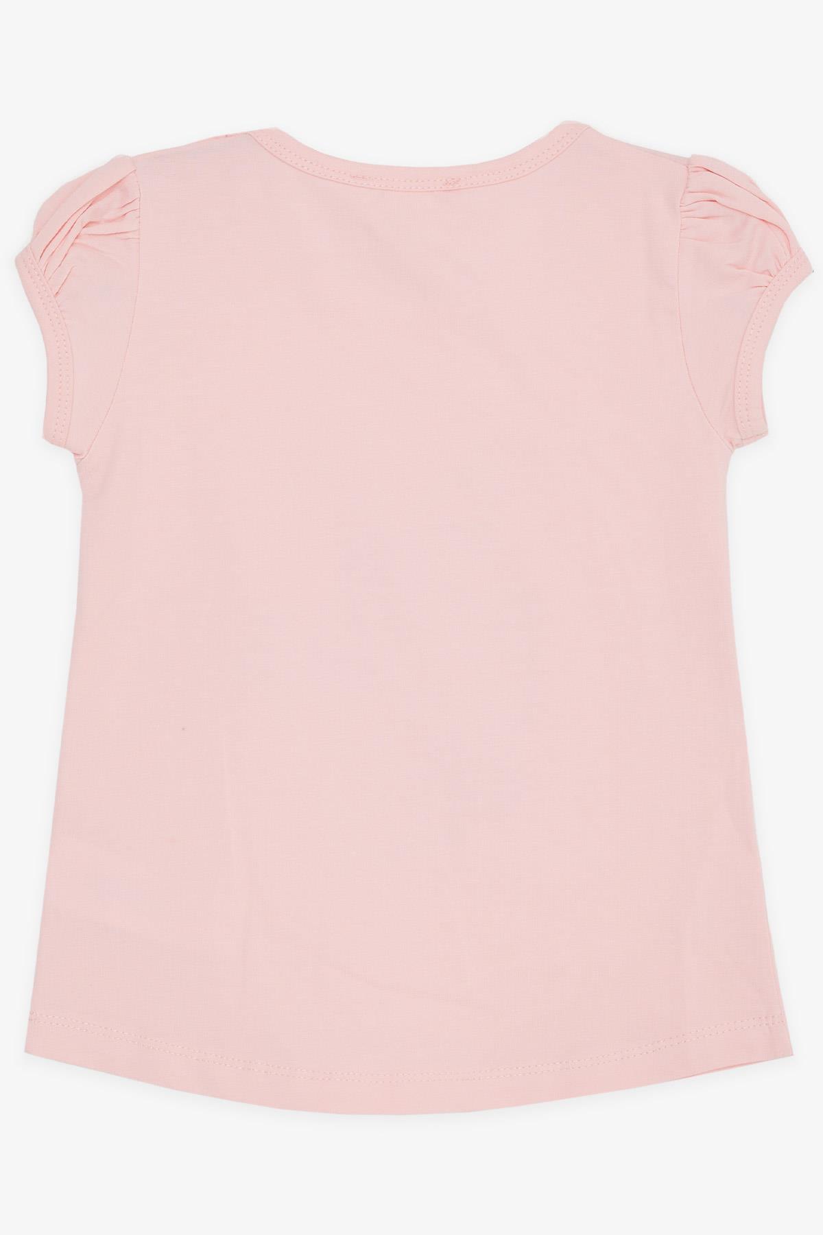 Breeze Kız Çocuk Tişört Havalı Kız Baskılı Pembe (1.5-5 Yaş)