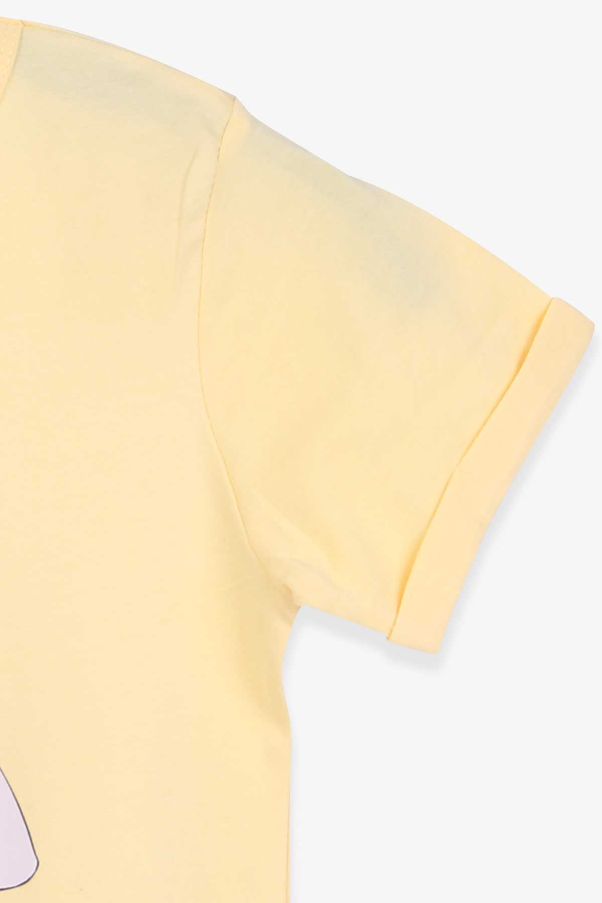 Breeze Kız Çocuk Tişört Kız Baskılı Sarı (10-14 Yaş)