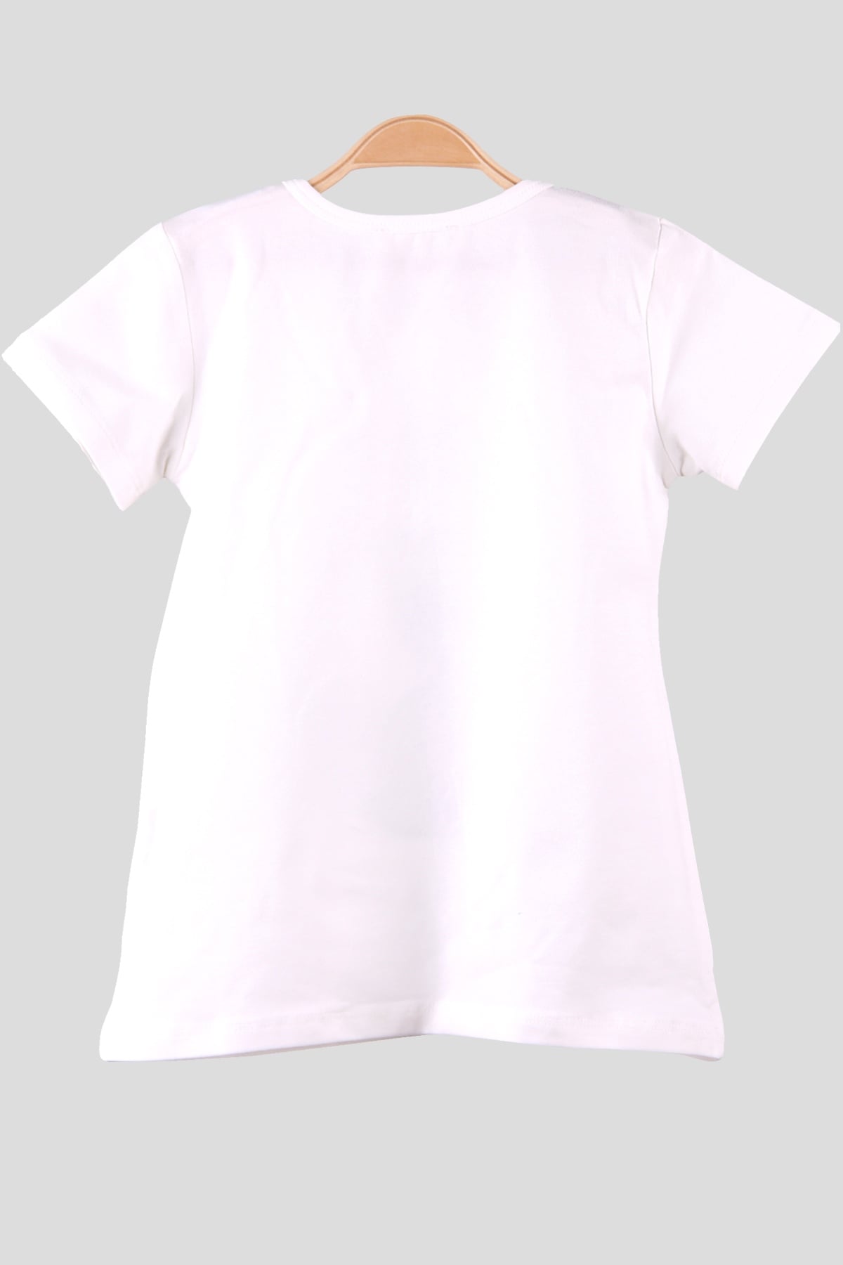 Breeze Kız Çocuk Tişört Pul Kedili Ekru (4-8 Yaş)