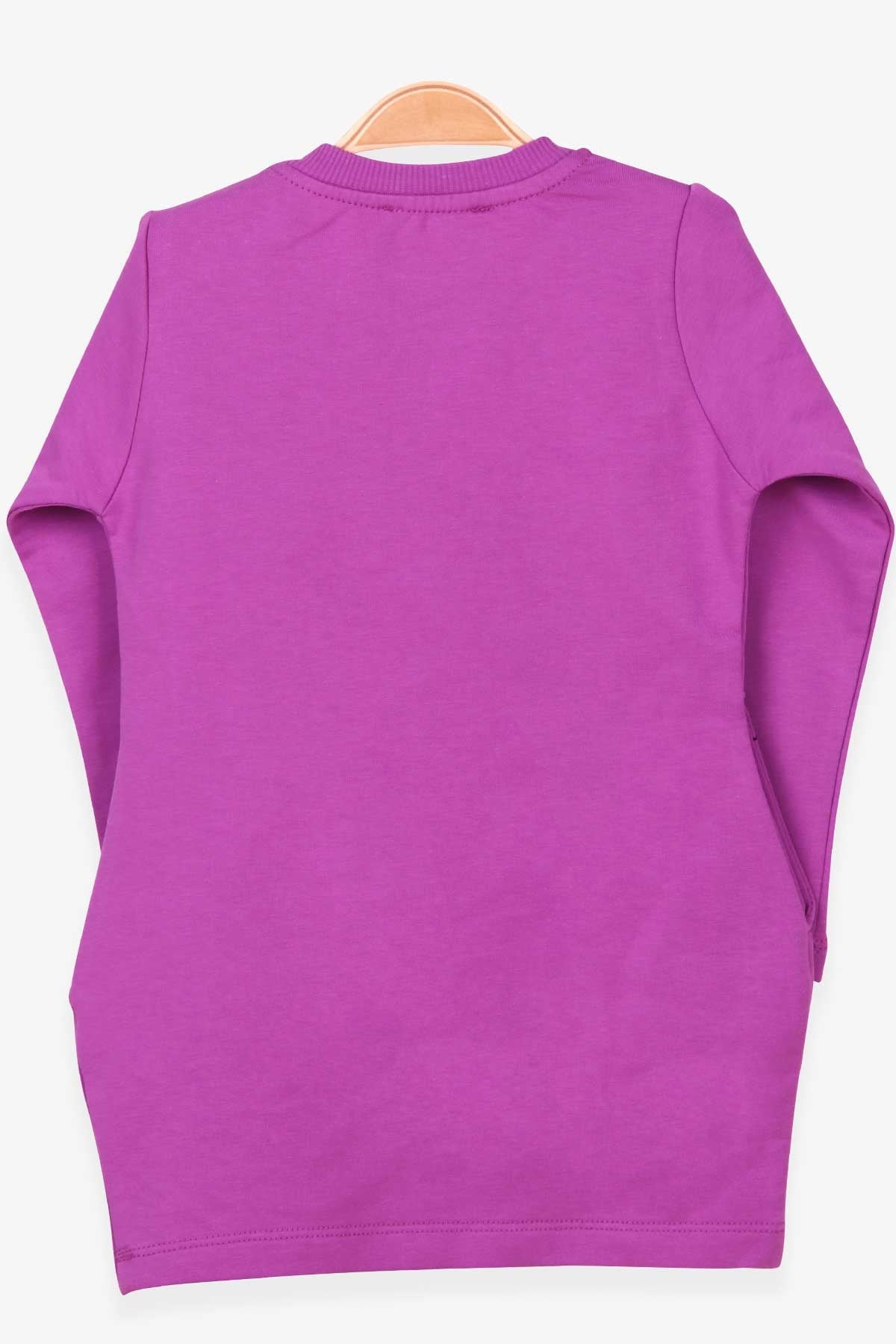 Breeze Kız Çocuk Tunik Baskılı Pullu Unicorn Mor (1.5-5 Yaş)