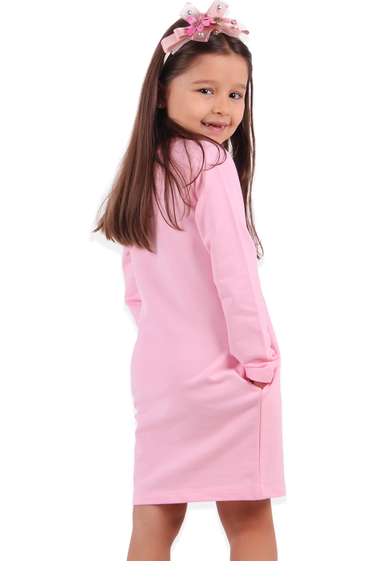 Breeze Kız Çocuk Tunik Pullu Pembe (3-8 Yaş)