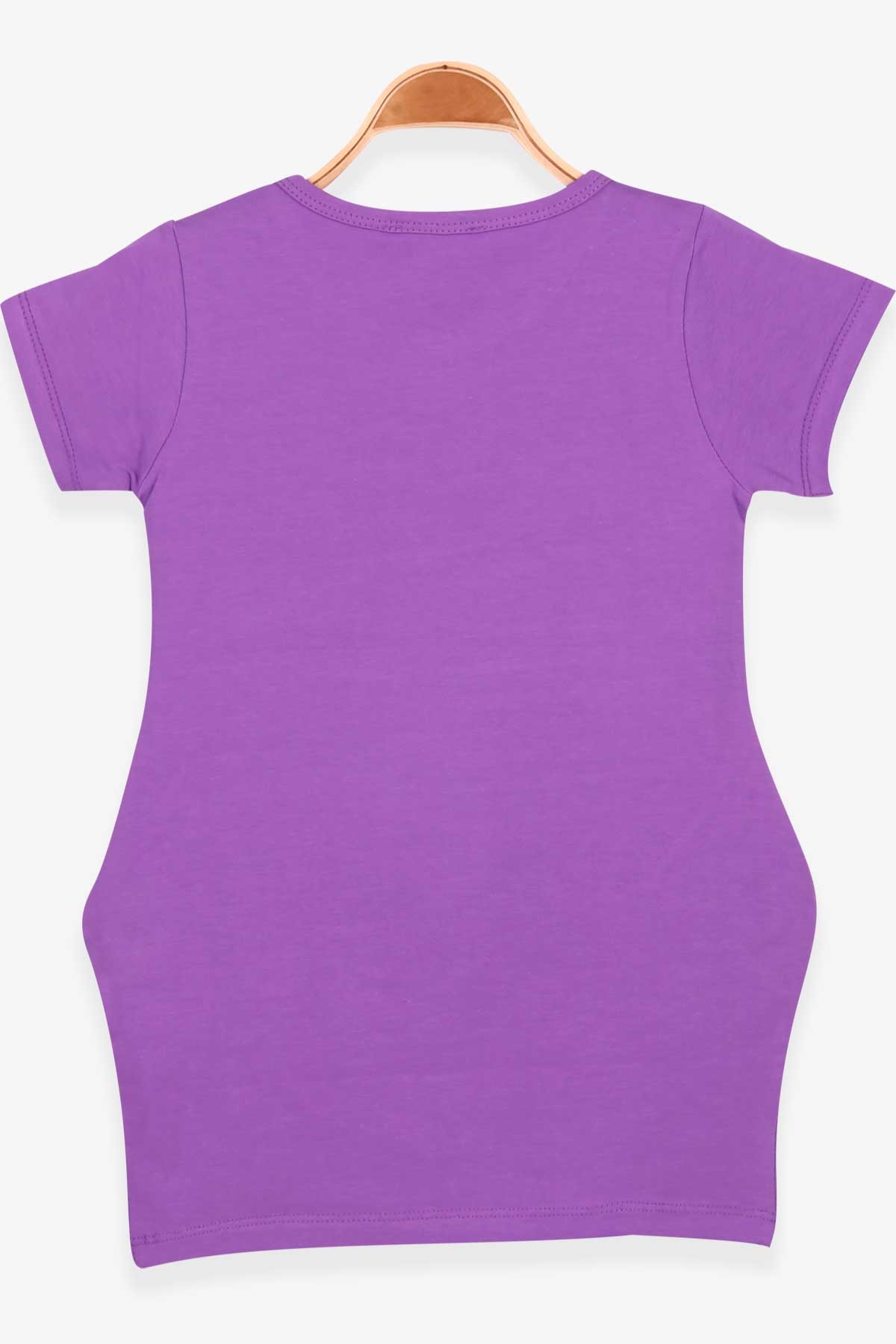 Breeze Kız Çocuk Tunik Pullu Unicorn Baskılı Mor (4-8 Yaş)