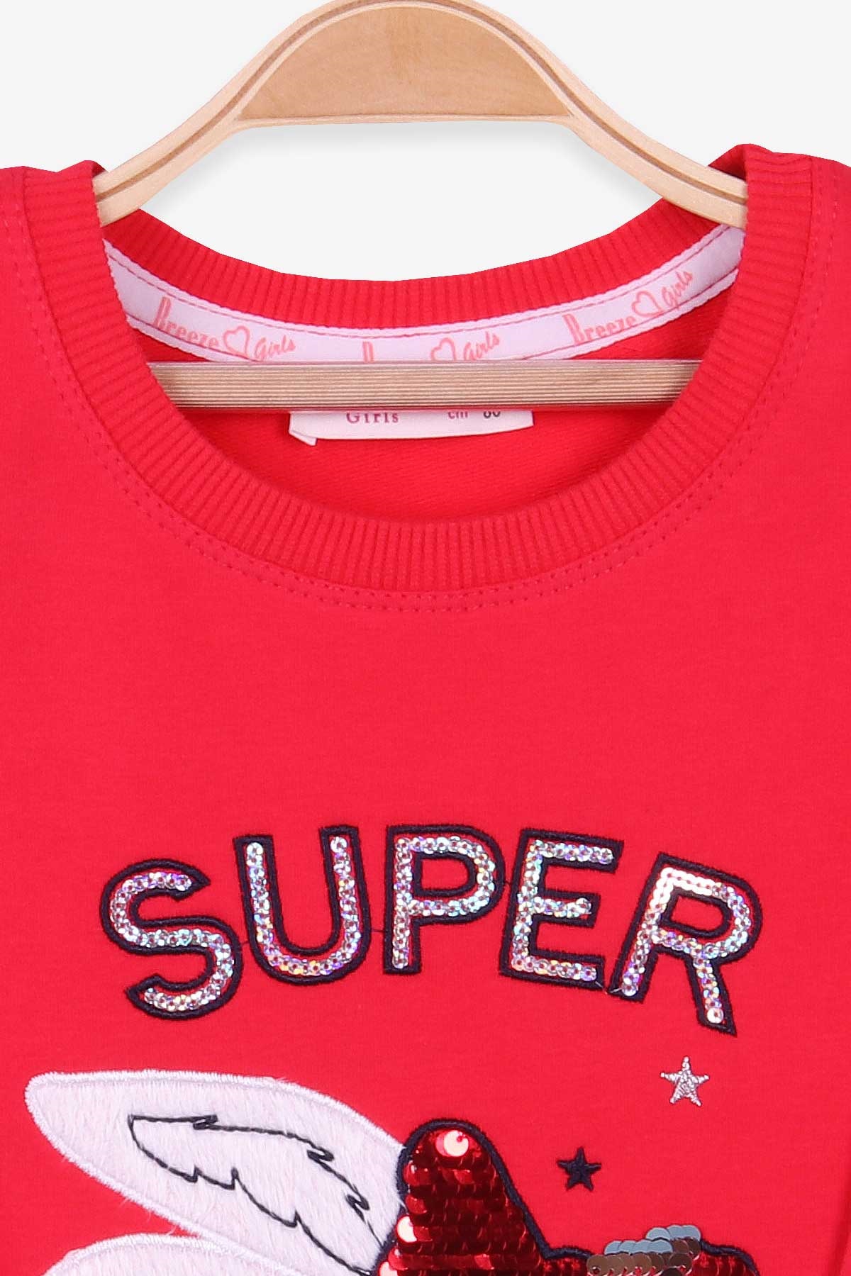 Breeze Kız Çocuk Tunik Tavşan Nakışlı Narçiçeği (1.5-5 Yaş)