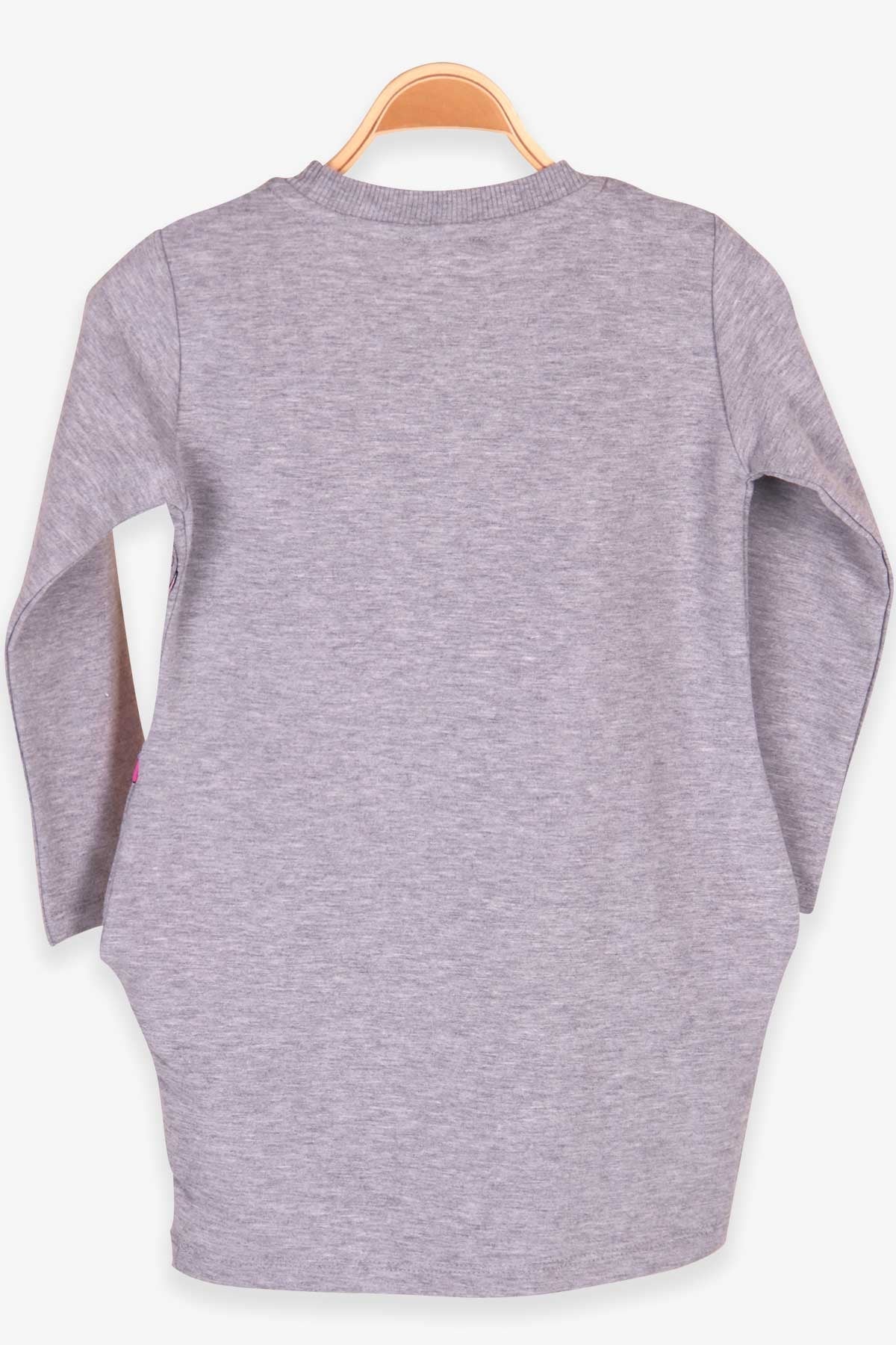 Breeze Kız Çocuk Tunik Unicorn Gri Melanj (4 Yaş)