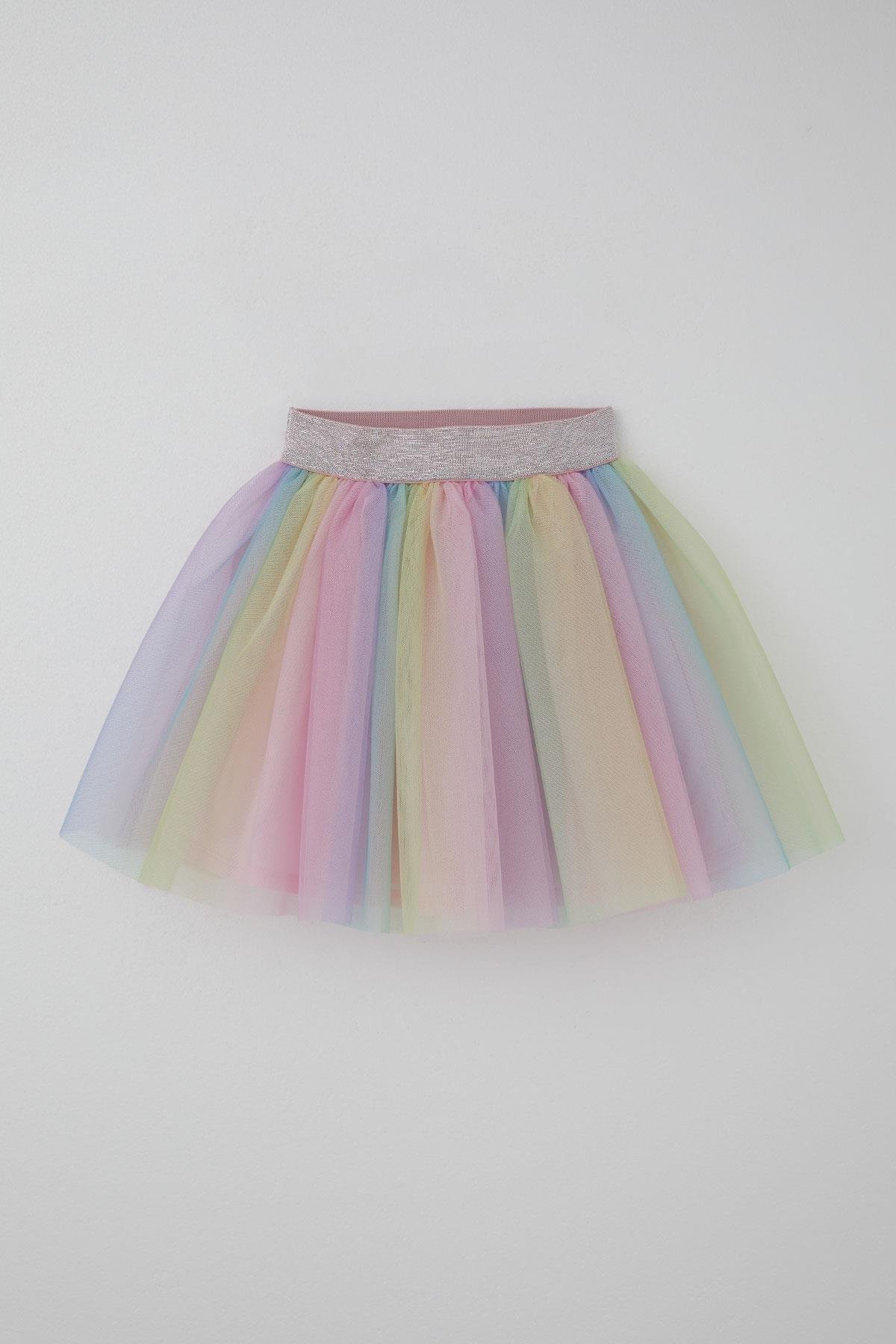 Breeze Kız Çocuk Tütü Etek Renkli Tüllü Karışık Renk (5-10 Yaş)