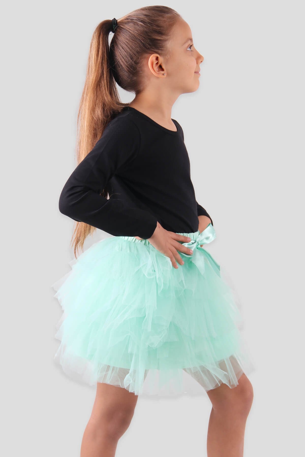 Breeze Kız Çocuk Tütü Etek Yeşil (7-12 Yaş)