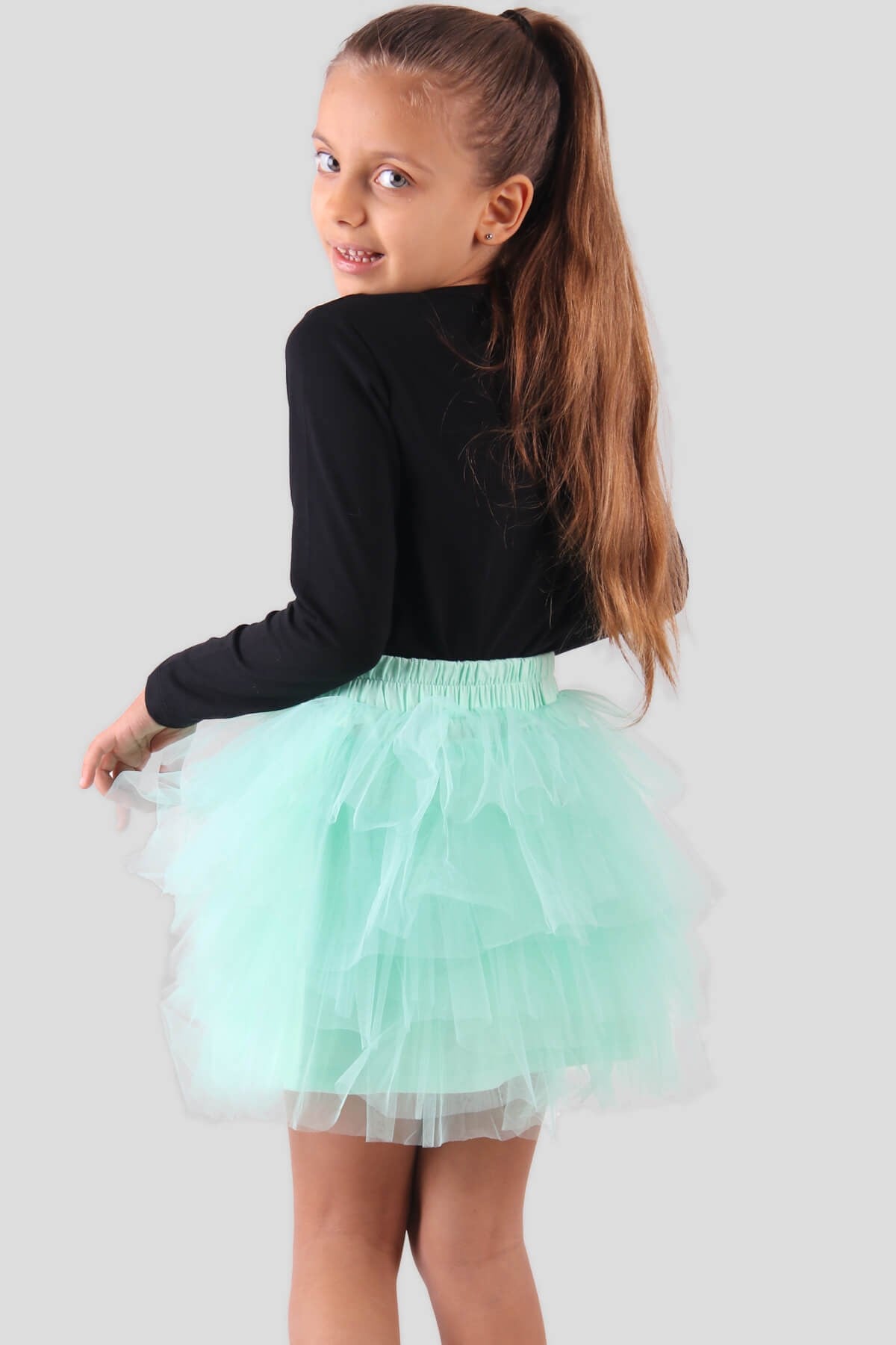 Breeze Kız Çocuk Tütü Etek Yeşil (7-12 Yaş)