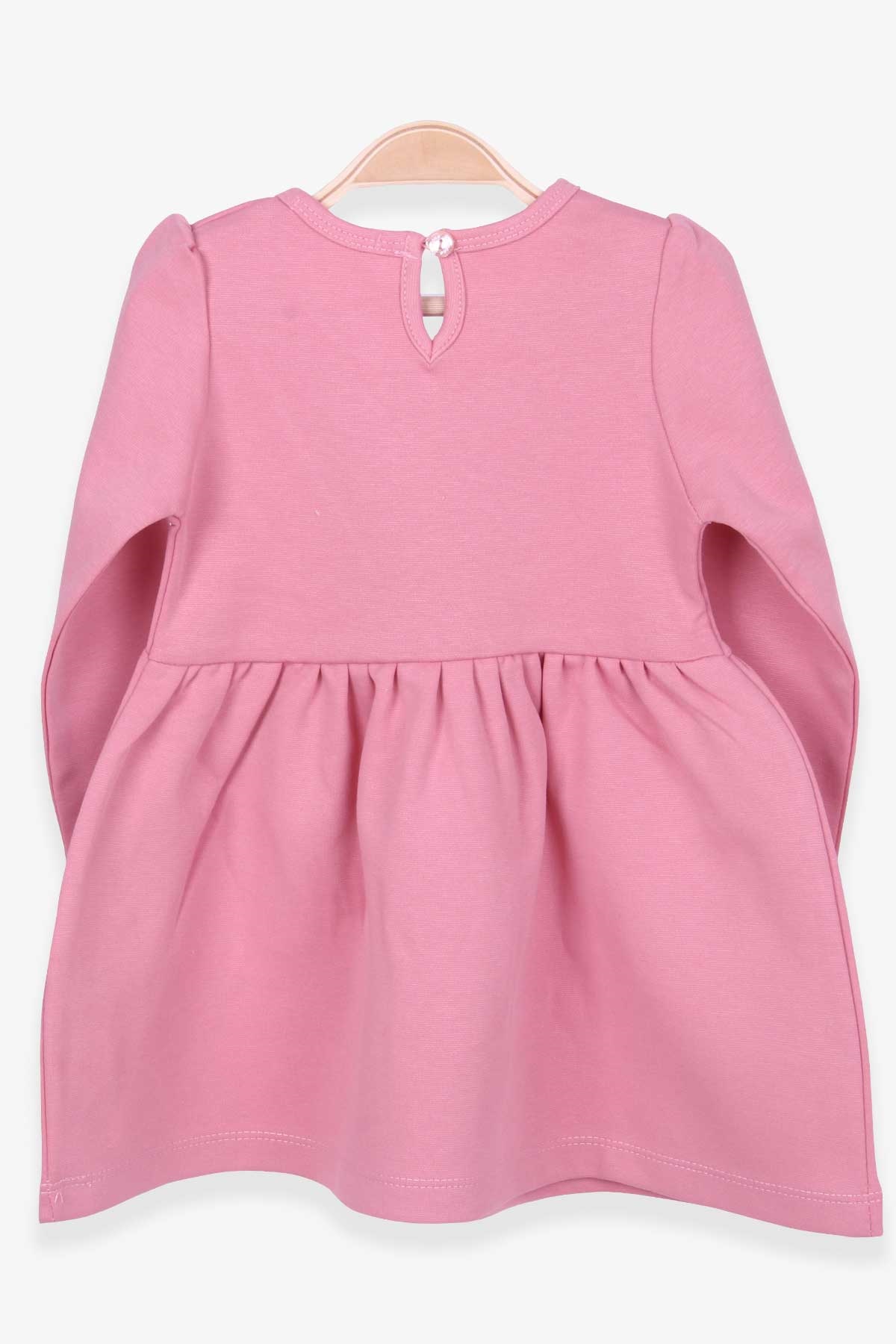 Breeze Kız Çocuk Uzun Kollu Elbise Basic Gülkurusu (1.5-5 Yaş)