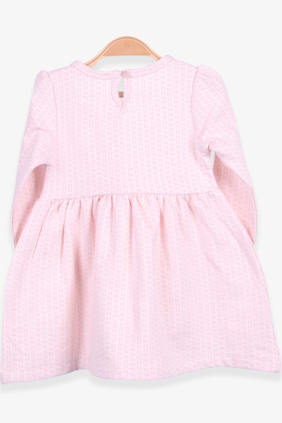 Breeze Kız Çocuk Uzun Kollu Elbise Desenli Pembe (1.5-5 Yaş)
