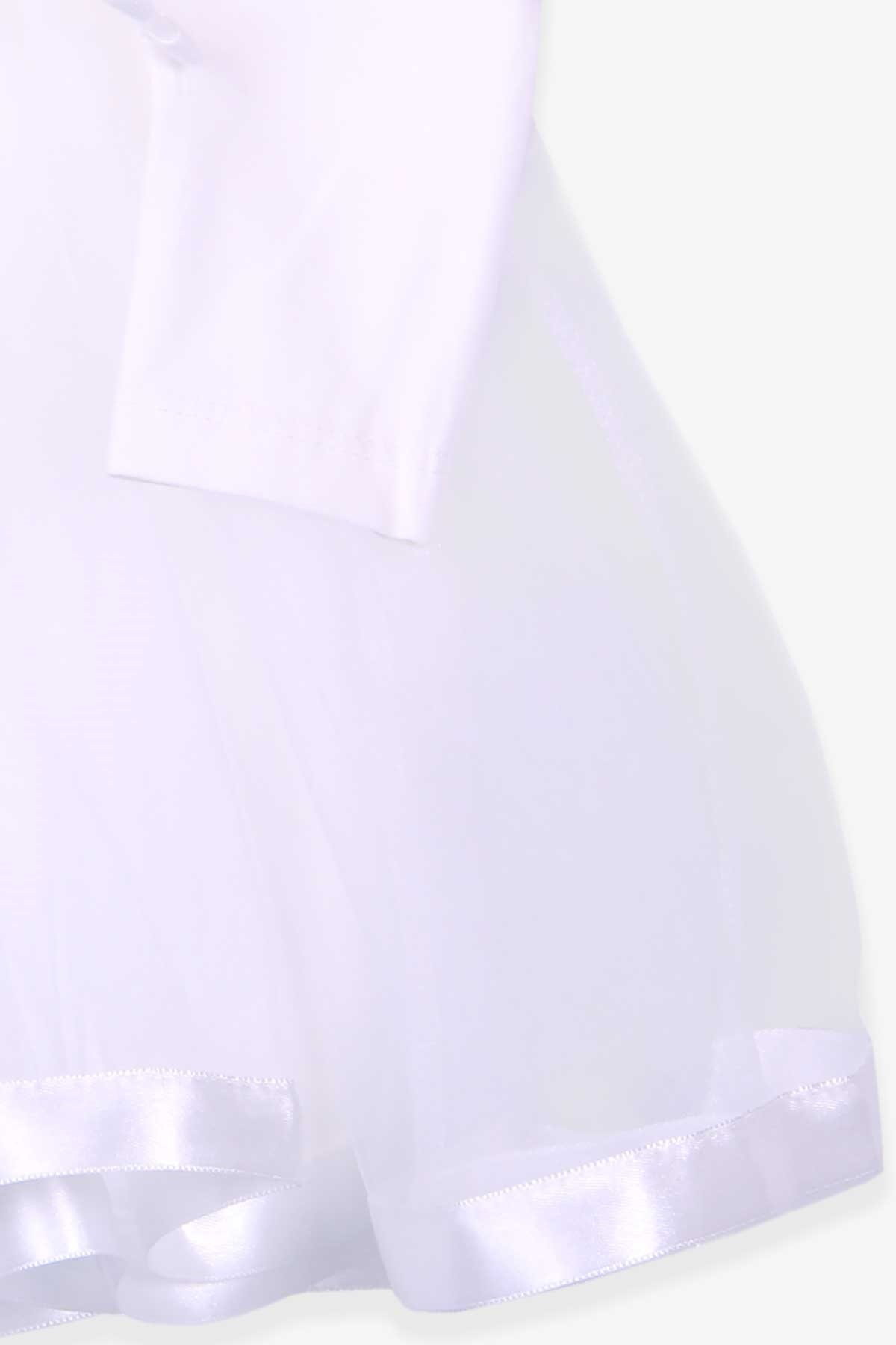 Breeze Kız Çocuk Uzun Kollu Elbise Fiyonklu Ekru (1.5-5 Yaş)