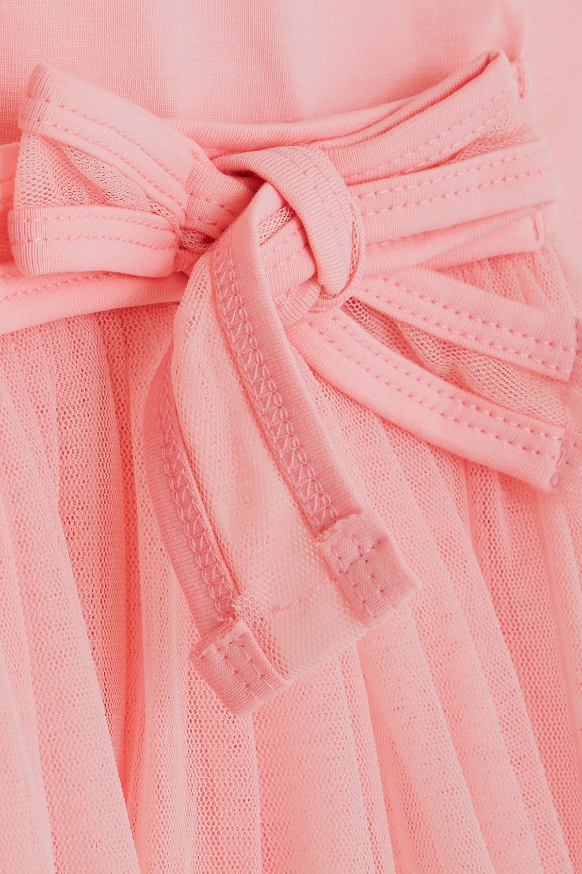 Breeze Kız Çocuk Uzun Kollu Elbise Fiyonklu Pembe (1.5-5 Yaş)