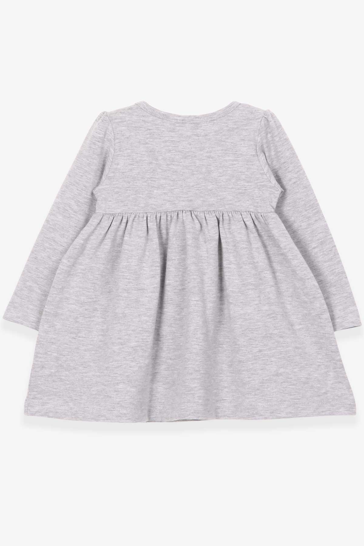 Breeze Kız Çocuk Uzun Kollu Elbise Unicorn Gri Melanj (2-6 Yaş)(2-6 Yaş)